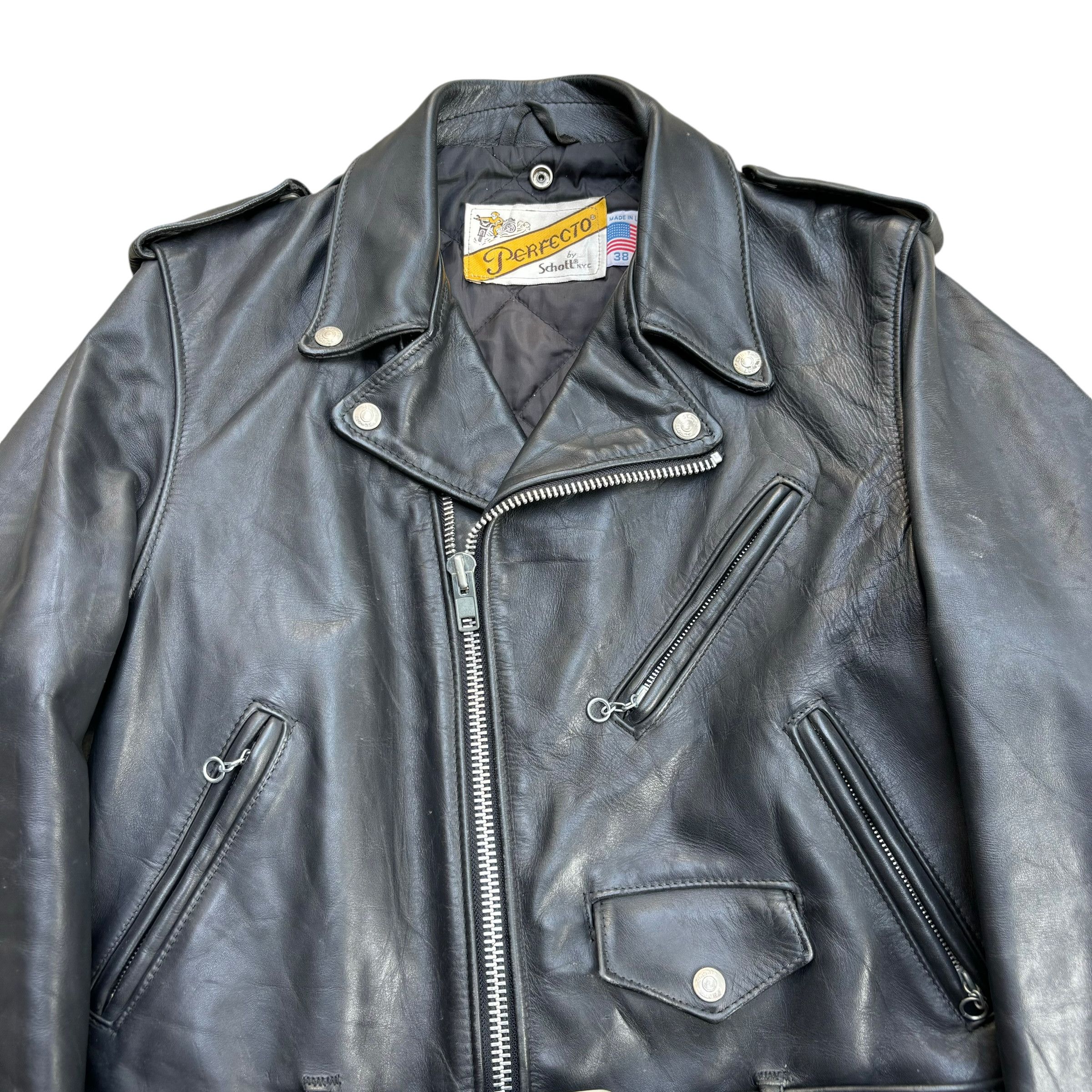 Schott Vintage Schott Perfecto 618 Leather Jacket Size US M / EU 48-50 / 2 - 3 Thumbnail