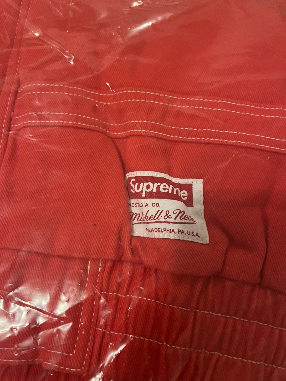 Supreme Supreme Mitchell & Ness Twill Stadium Jacket Red XL Size US XL / EU 56 / 4 - 6 Thumbnail