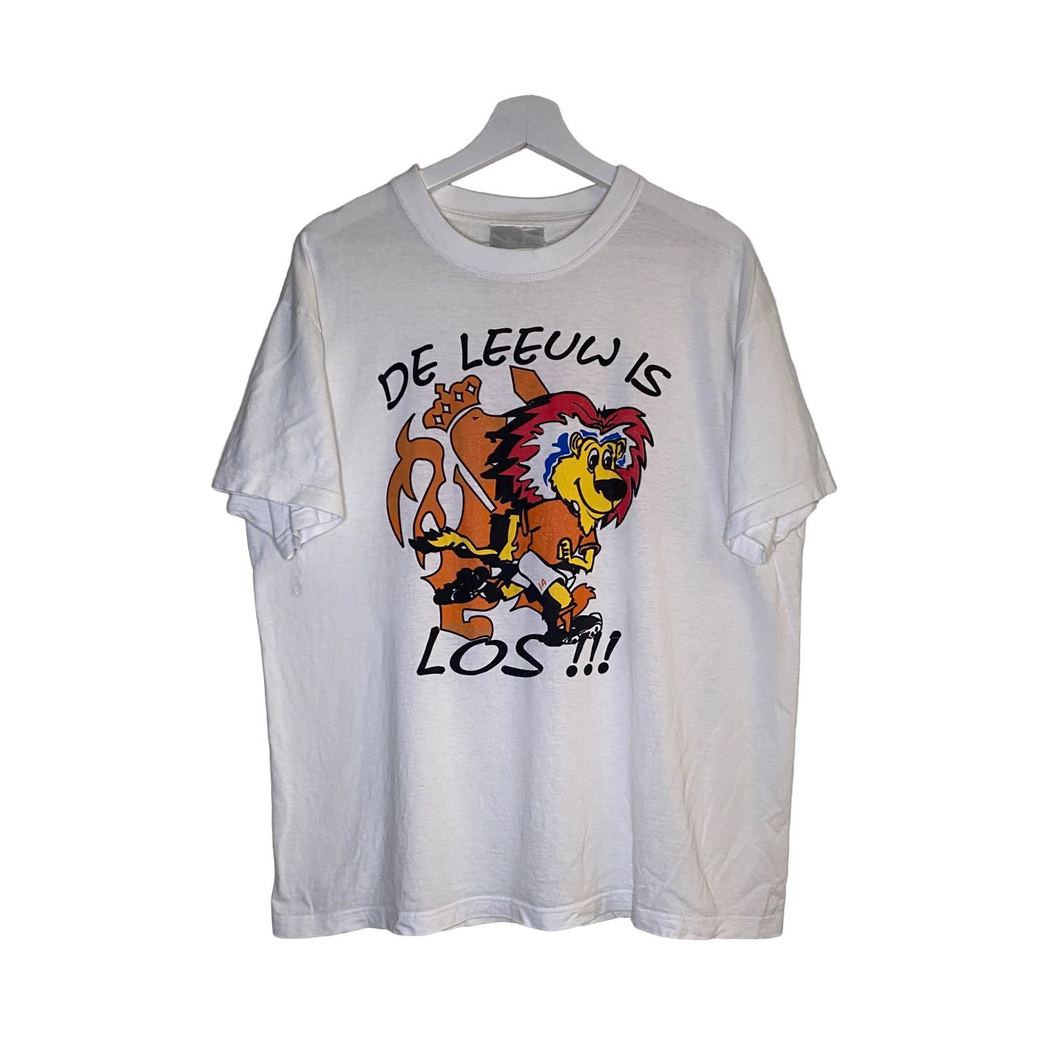 Vintage Vintage Dutch Football “De Leeuw Is Los” Tee Medium Size US XL / EU 56 / 4 - 1 Thumbnail