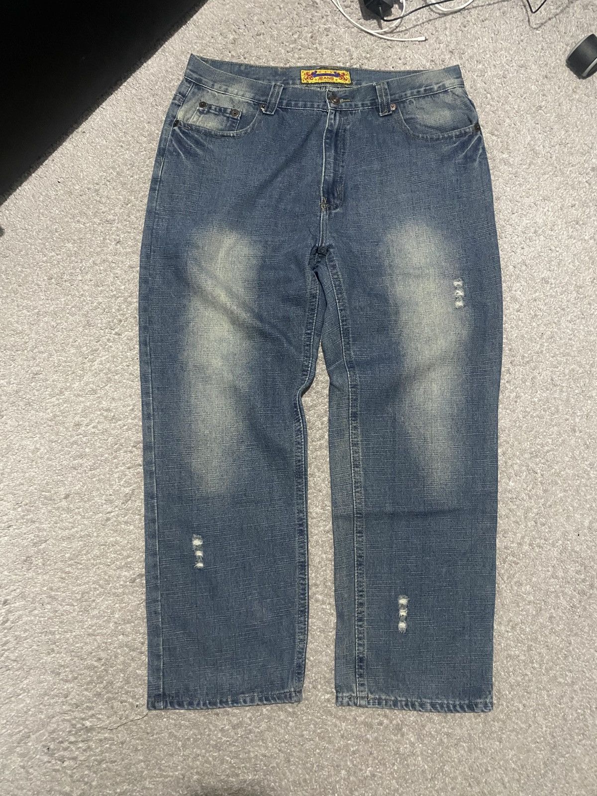 FUSAI × Japanese Brand × Vintage FUSAI Japanese Denim Pants y2k baggy drip Archive jeans Size US 40 / EU 56 - 7 Thumbnail