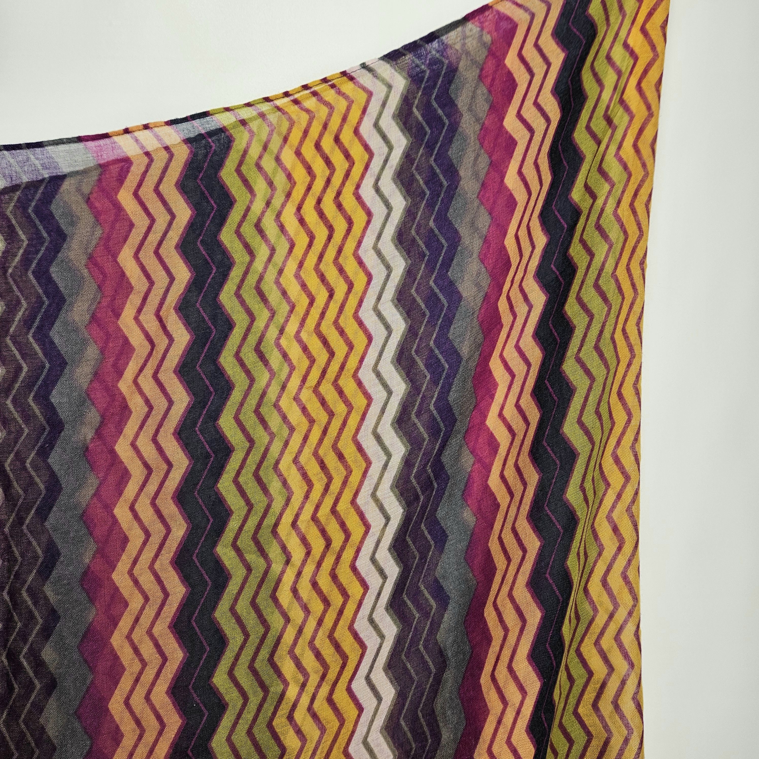 Other Natasha 74x36" Infinity Scarf Sarong Zig Zag Rainbow Jewel Size ONE SIZE - 8 Thumbnail