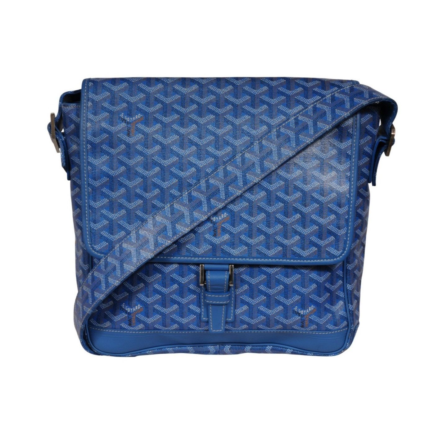 Goyard Grand Bleu MM Messenger Travel Bag Blue Laptop Size ONE SIZE - 1 Thumbnail