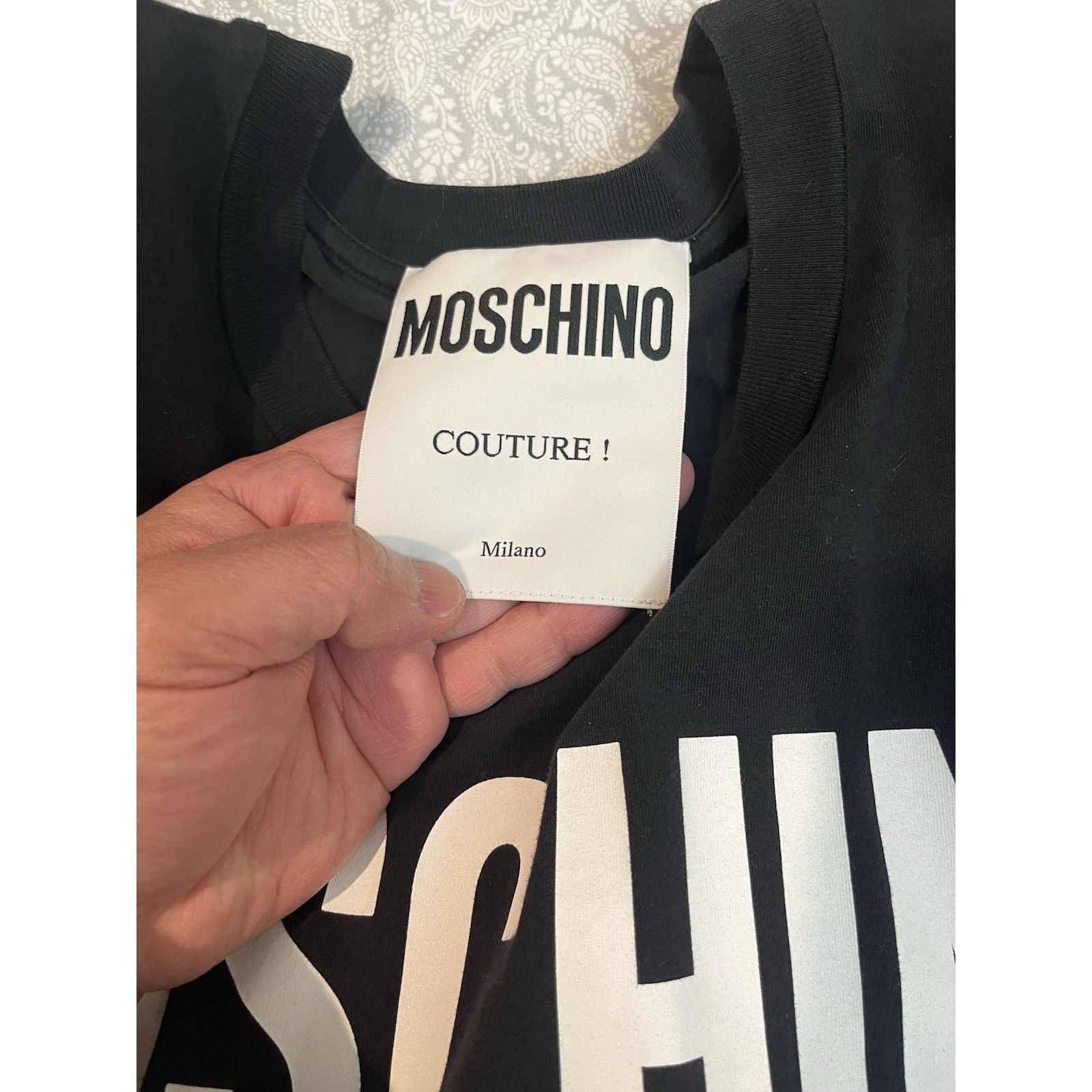 Moschino Authentic Moschino Couture Rat-A-Porter T-Shirt Black Italy Size US XXS / EU 40 - 3 Thumbnail