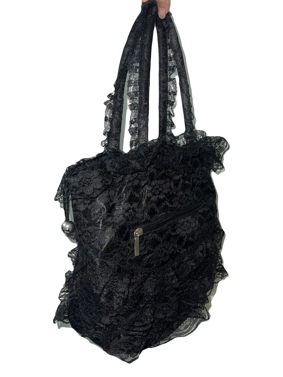 Japanese Brand Japanese gothic lace handle bag 🥀🖤 Size ONE SIZE - 5 Thumbnail