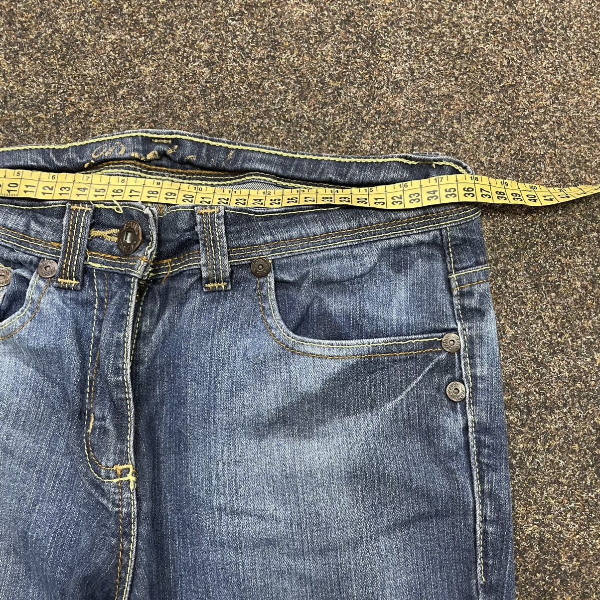 Vintage Vintage Y2K Flared Jeans 90s Skater Streetwear Distressed Size 34" / US 12 / IT 48 - 6 Thumbnail