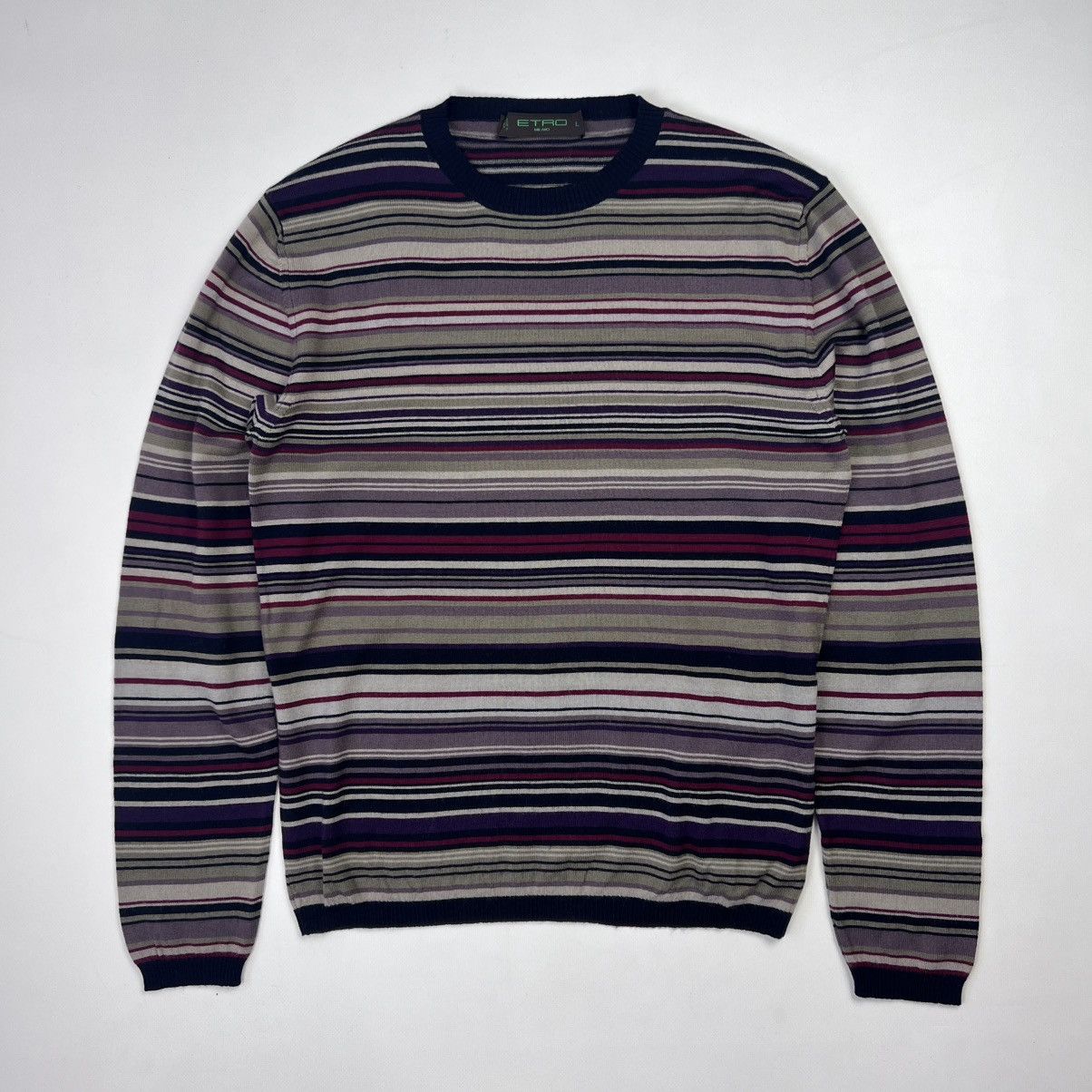 Etro Etro 100% wool stripped sweater Size US M / EU 48-50 / 2 - 1 Thumbnail