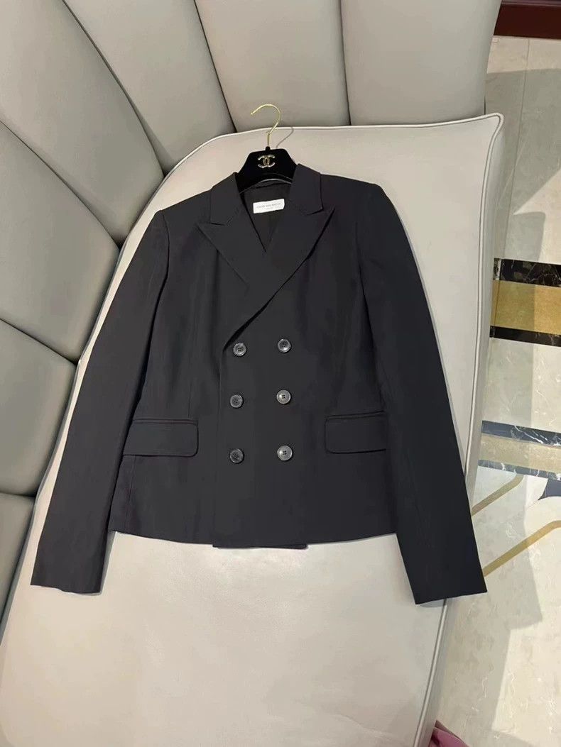 Dries Van Noten DRIES VAN NOTEN size:38 Black double-breasted suit jacket Size S / US 4 / IT 40 - 2 Thumbnail