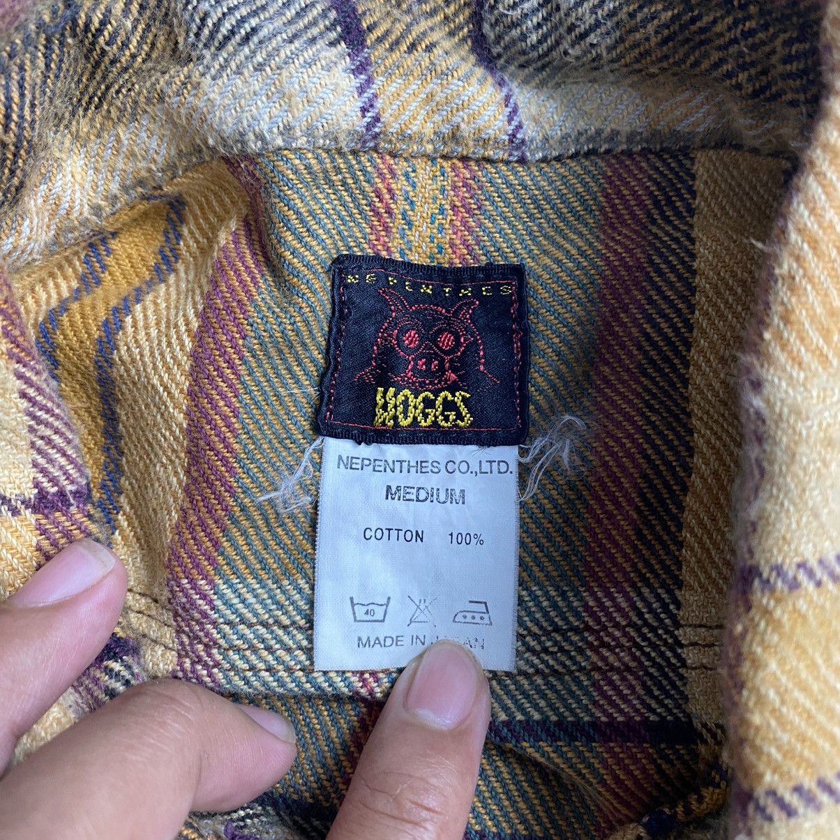 Needles × Nepenthes Rare Early Needles/ Hoggs Flannel Overshirt Made in Japan Size US M / EU 48-50 / 2 - 6 Thumbnail