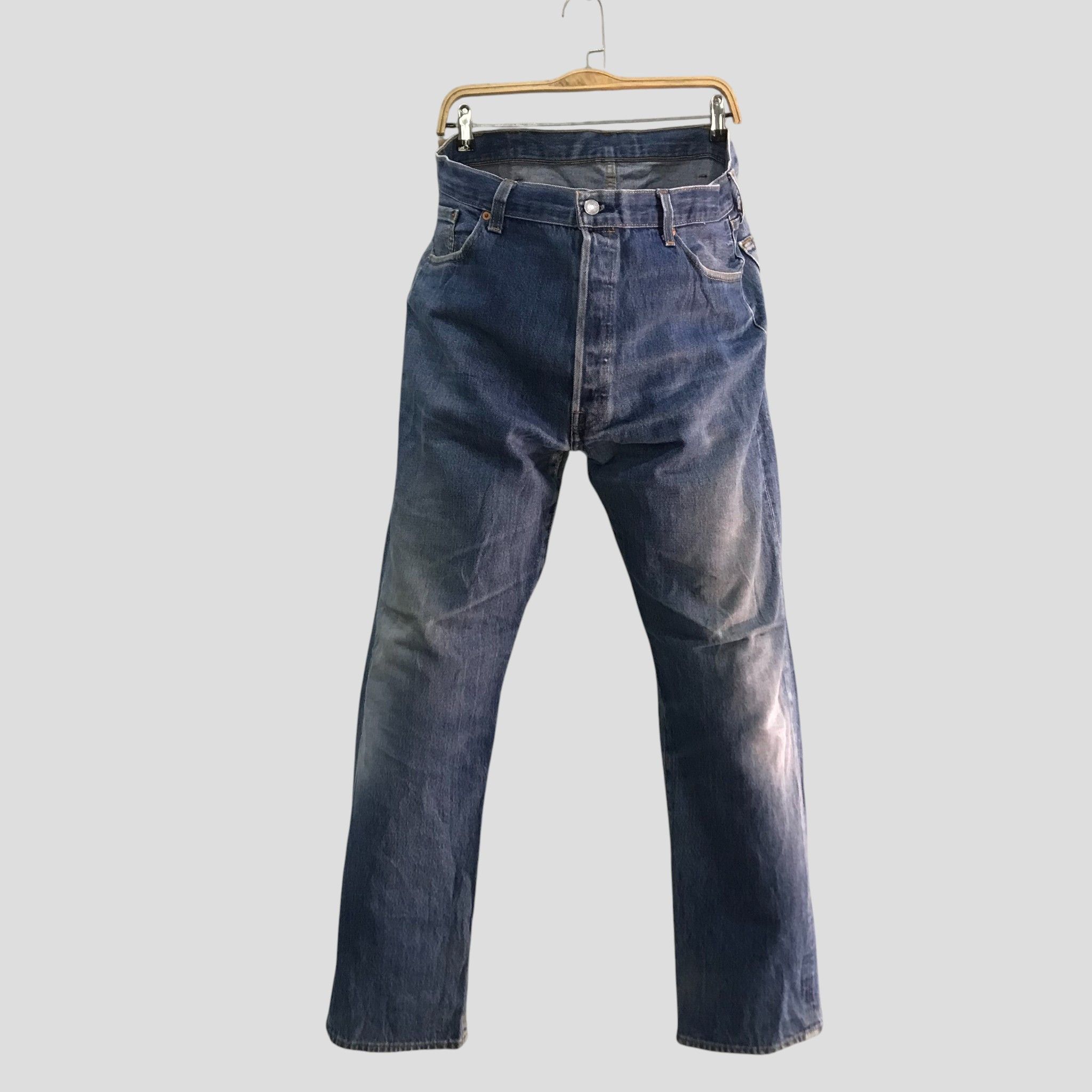 Levi's Vintage Y2K Levi’s 501 Straight Leg Jeans Faded Blue Indigo Size US 40 / EU 56 - 1 Thumbnail
