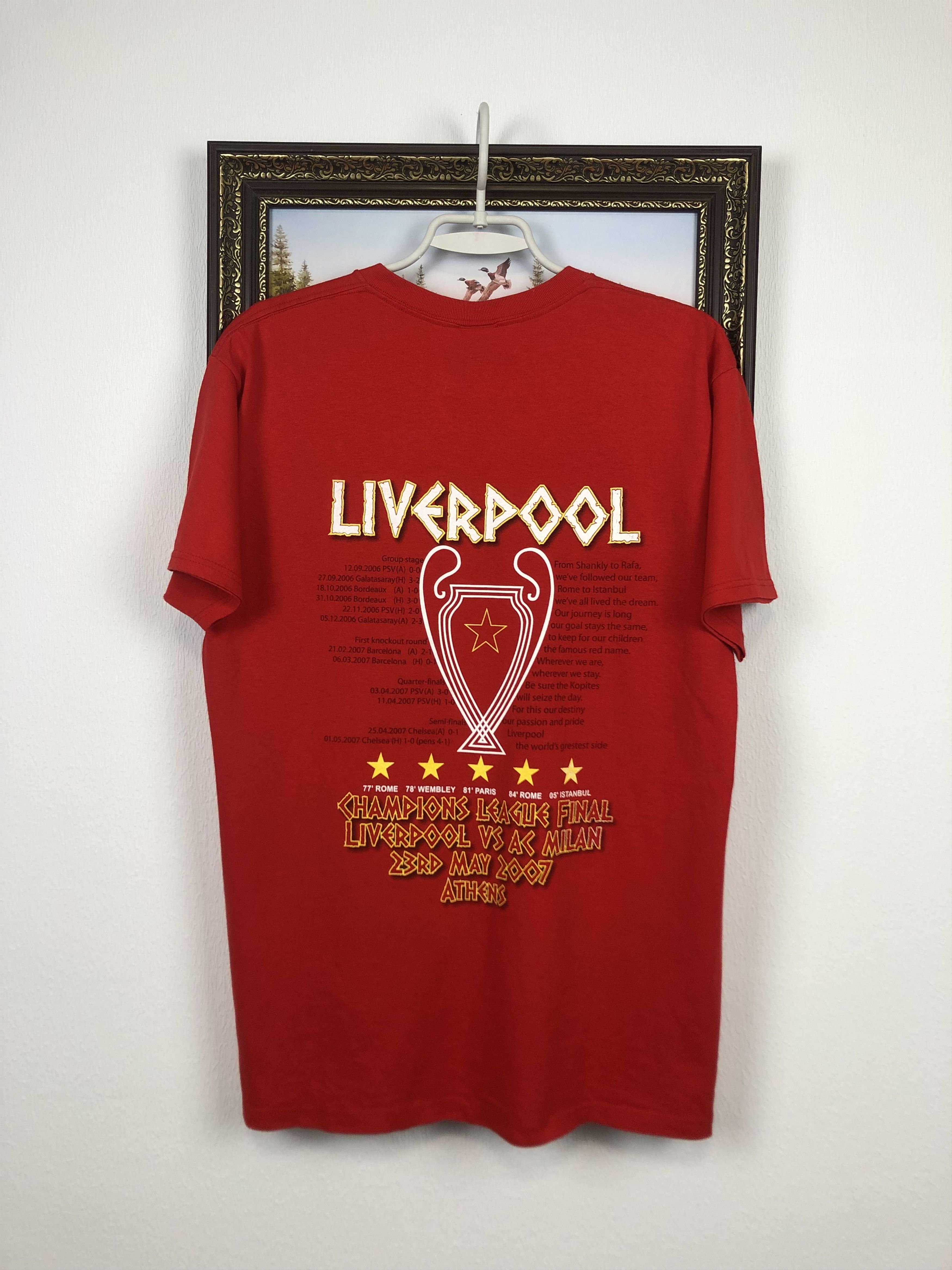 Vintage Vintage Liverpool Shirt Jersey Tee Rare Hype Size Champions Size US L / EU 52-54 / 3 - 8 Thumbnail