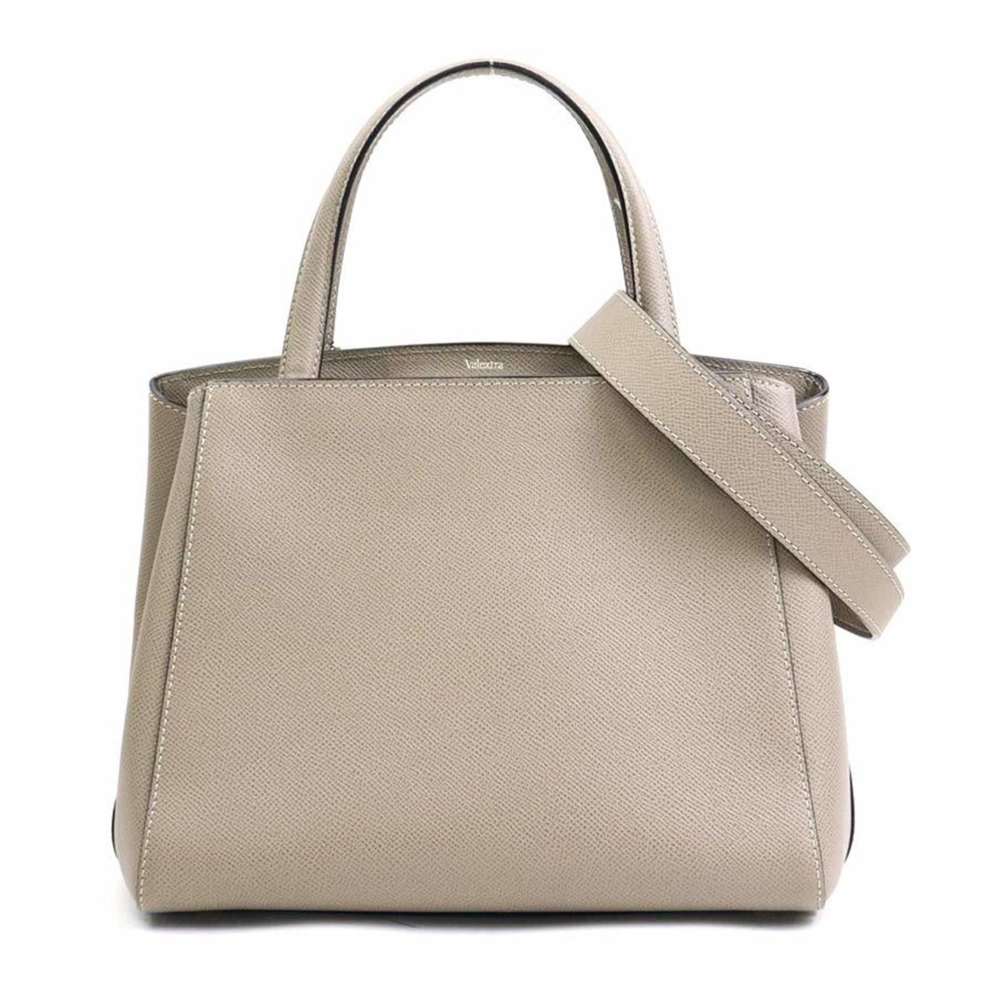 Valextra Valextra Handbag Shoulder Bag Triennale Leather Greige Women's 90076a Size ONE SIZE - 1 Thumbnail