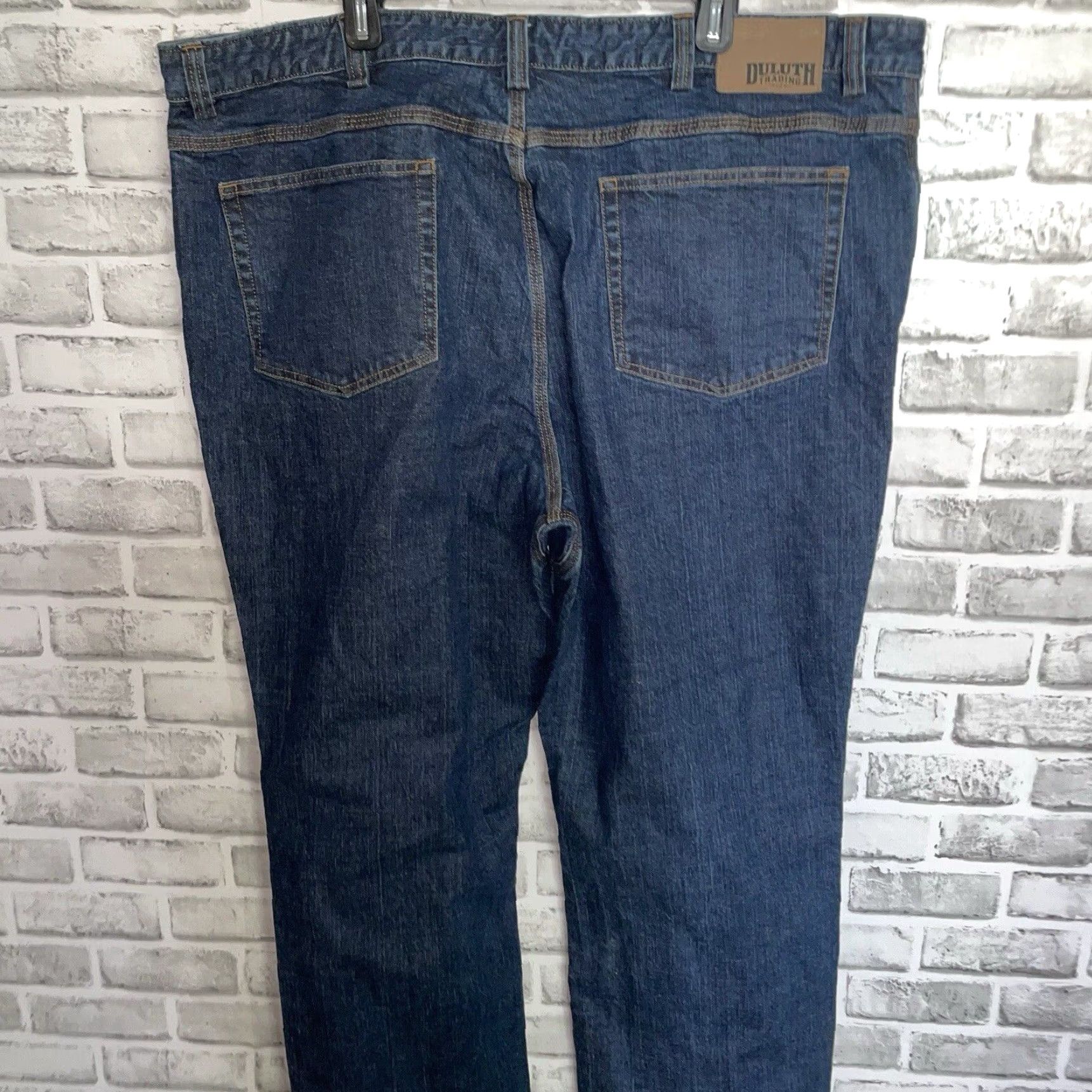 CO Duluth Trading Co Jeans Mens Size 46 Inseam 34 Blue Cotton Straight 46x34 Size US 30 / EU 46 - 5 Thumbnail