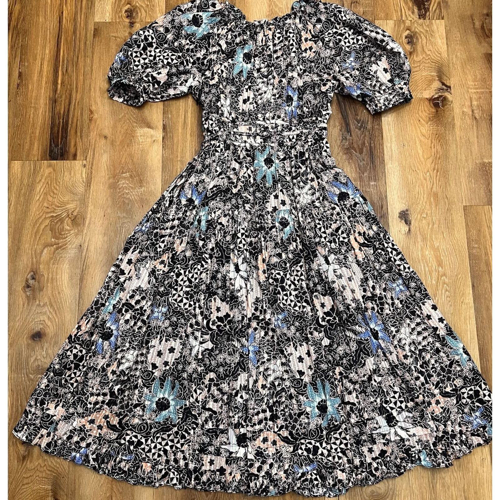 Ulla Johnson Ulla Johnson Dress Womens 4 Rema Floral Print Multicolor Size S / US 4 / IT 40 - 6 Thumbnail