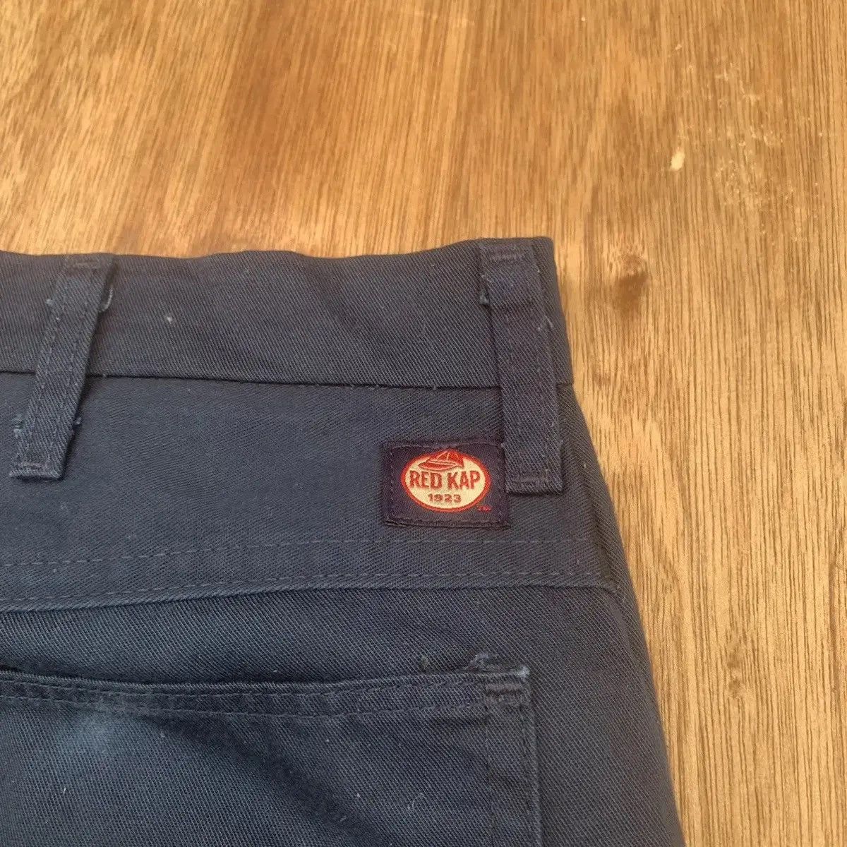 Red Kap VINTAGE RED KAP W29 L31 NAVY TROUSERS BLANK PANTS Size US 29 - 10 Thumbnail