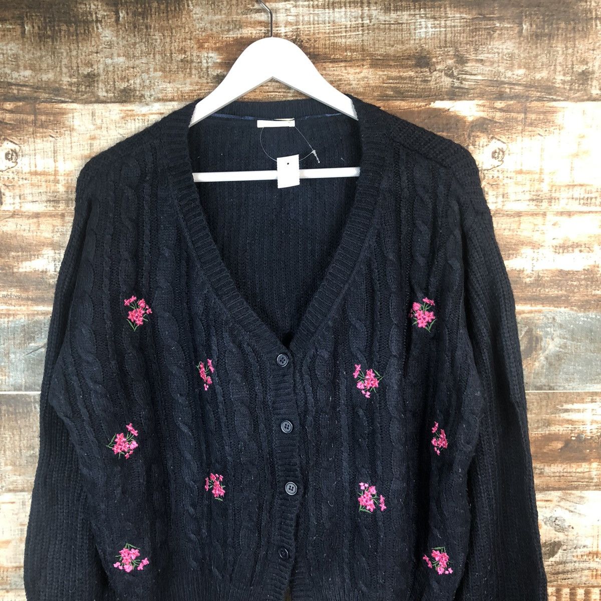 GU × Japanese Brand GU Dark Blue Cardigan Knitwear #A1458 Size M / US 6-8 / IT 42-44 - 5 Thumbnail