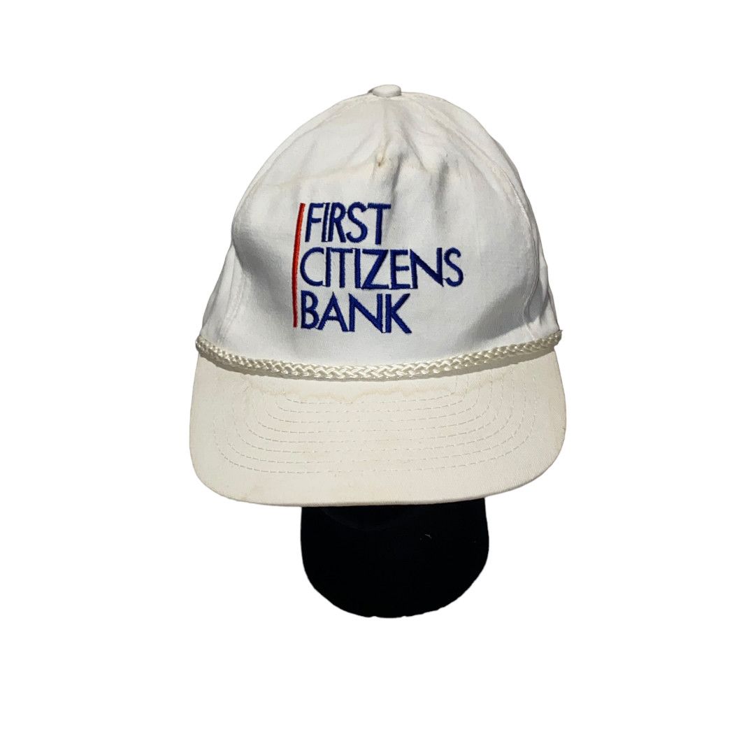 Vintage 🏁 First Citizen's Bank Vintage Snapback Hat 🏁 Size ONE SIZE - 2 Thumbnail