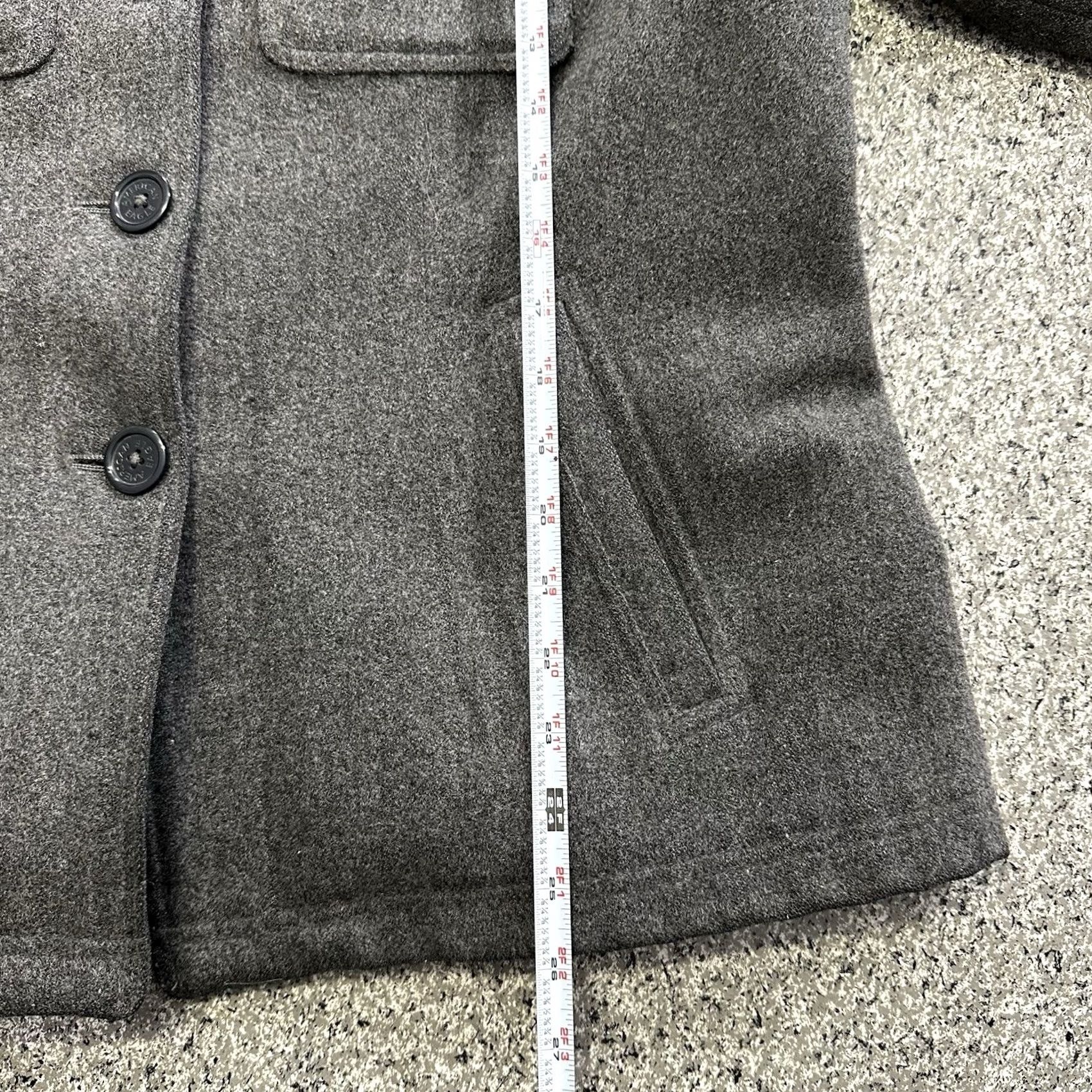 American Eagle Outfitters VINTAGE American Eagle Coat Womens XL Wool Blend Button Front Gray Jacket Size XL / US 12-14 / IT 48-50 - 4 Thumbnail