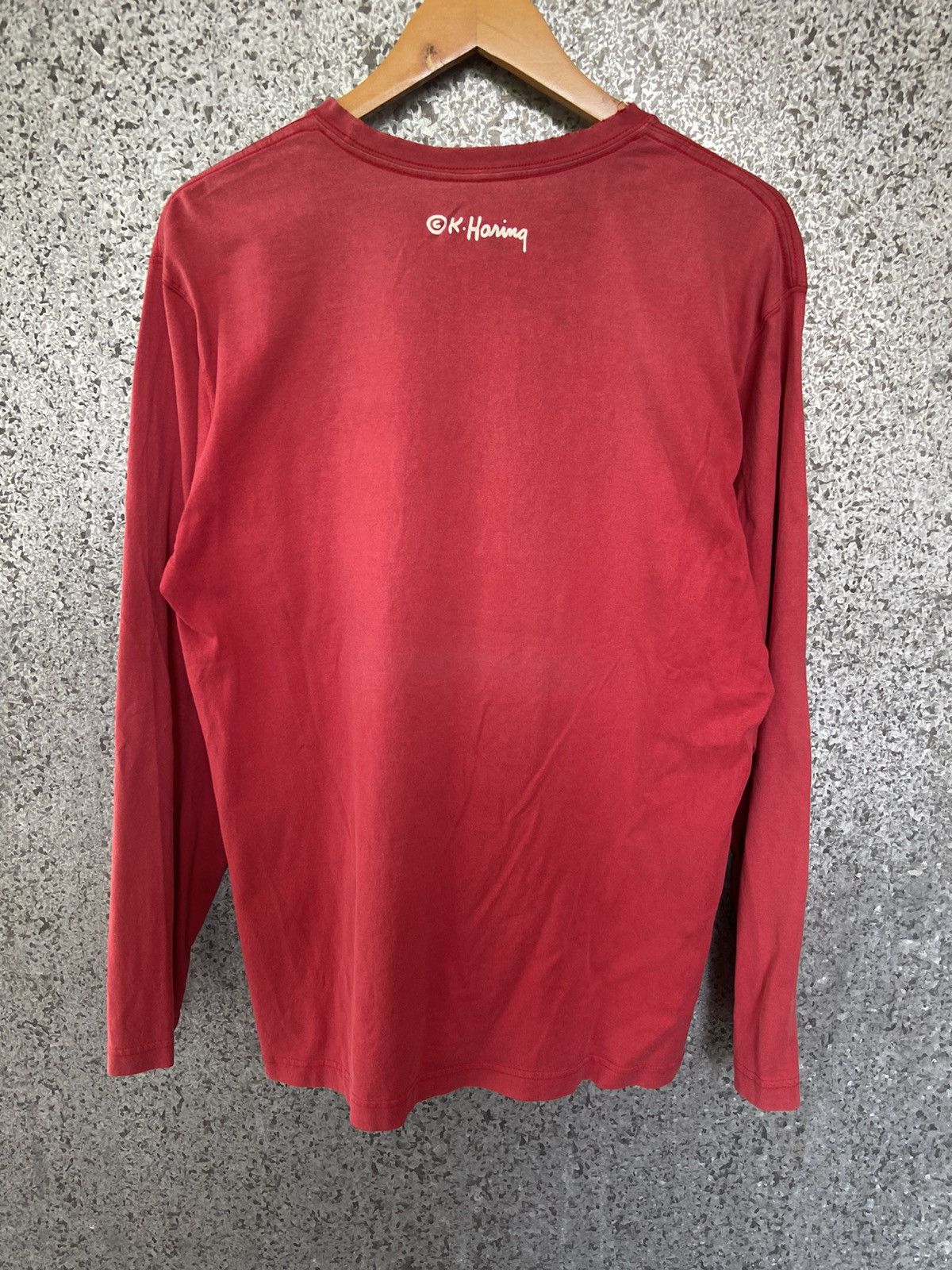 Keith Haring 🔥 Vtg 90s Vtg Keith Haring t shirt long sleeve distressed Size US M / EU 48-50 / 2 - 3 Thumbnail