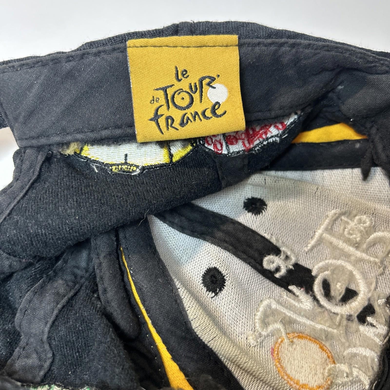 Other Le Tour De France Black Cap Vintage Bicycle Race Hat Biking Size ONE SIZE - 5 Thumbnail
