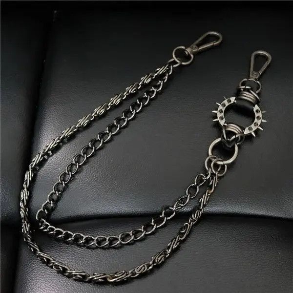 Jewelry 2 Layer Waist Punk Wallet Chain Size ONE SIZE - 2 Thumbnail