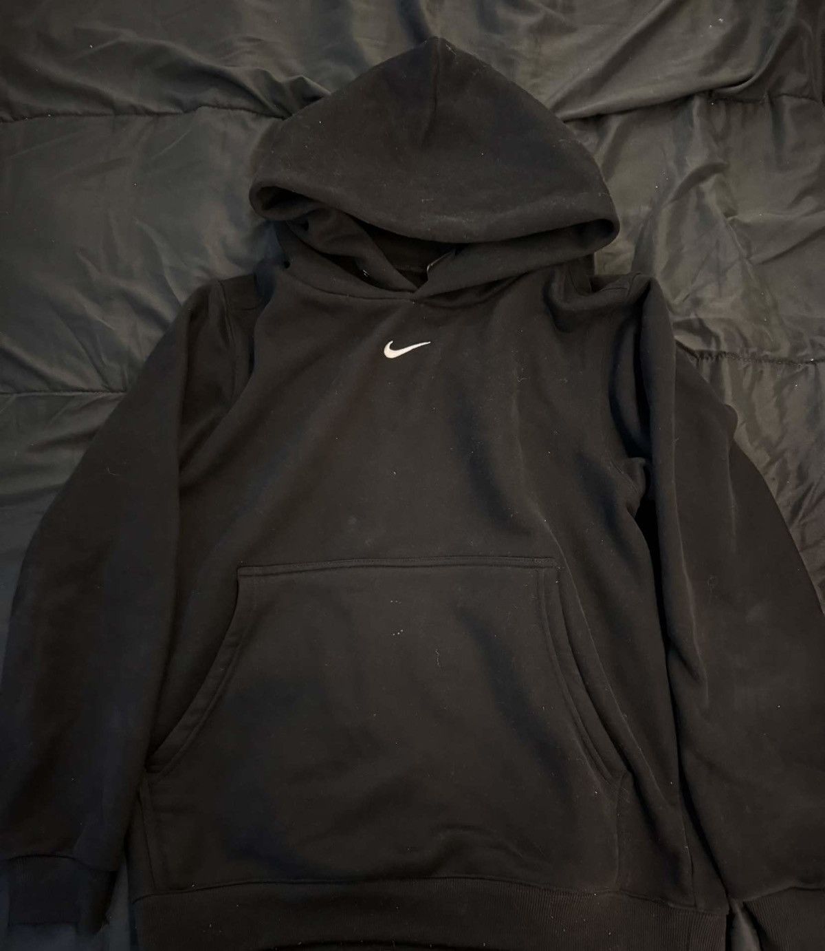 Nike × Vintage Vintage Nike Black Hoodie Size US M / EU 48-50 / 2 - 1 Thumbnail