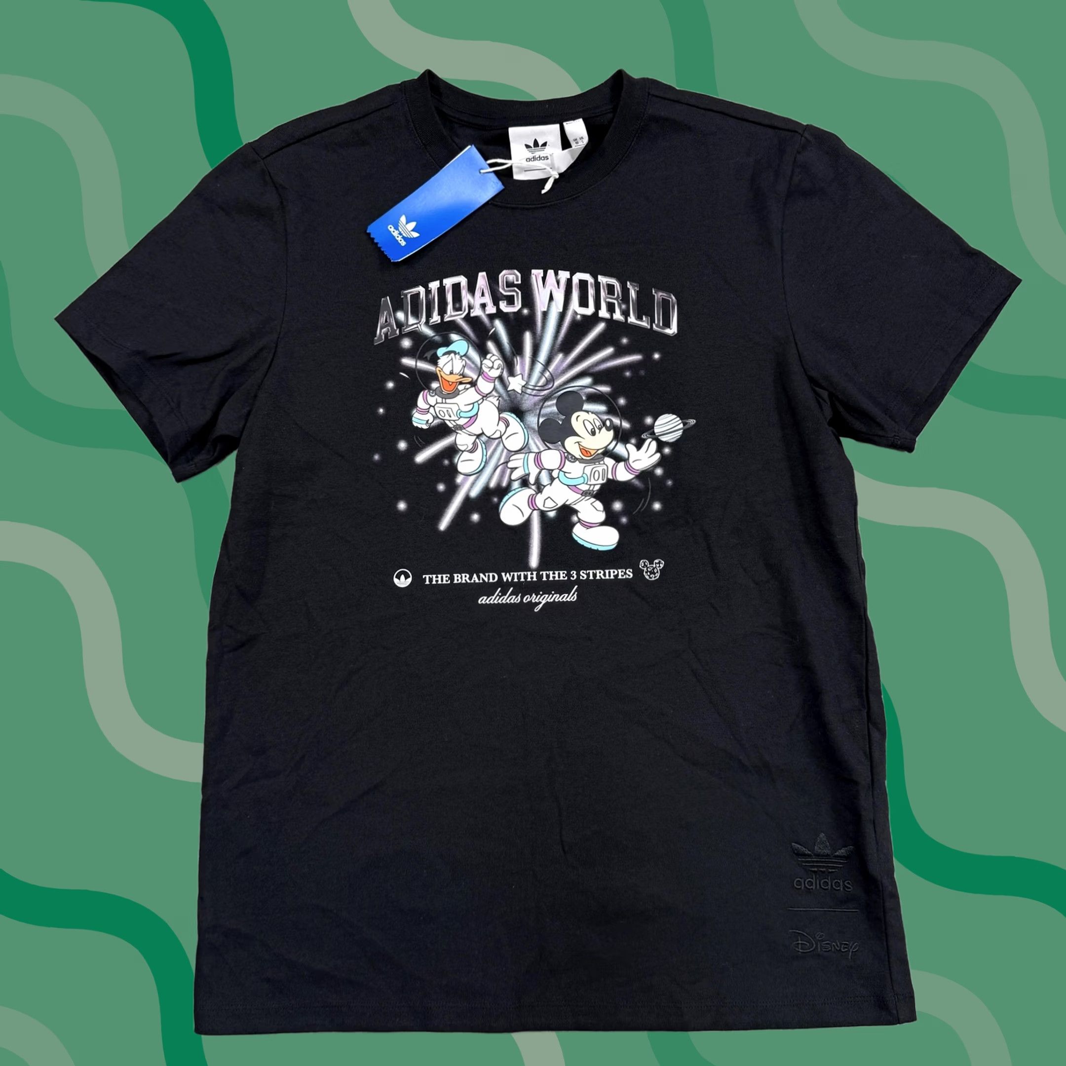 Adidas Adidas Disney Shirt Mens Small Mickey Donald World Space Graphic Tee Size US S / EU 44-46 / 1 - 1 Thumbnail
