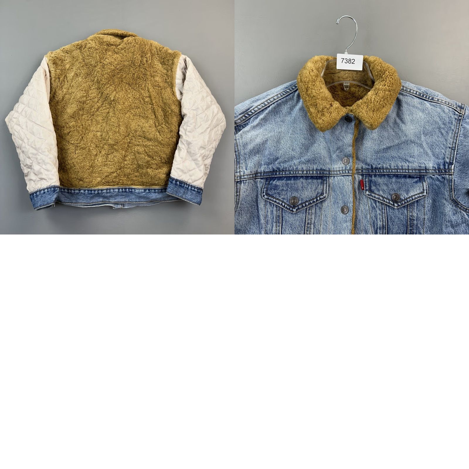 Levi's Levis Premium Trucker Jacket Women's Small Faux Fur Lined Reversible Trucker Jacket Size S / US 4 / IT 40 - 10 Thumbnail