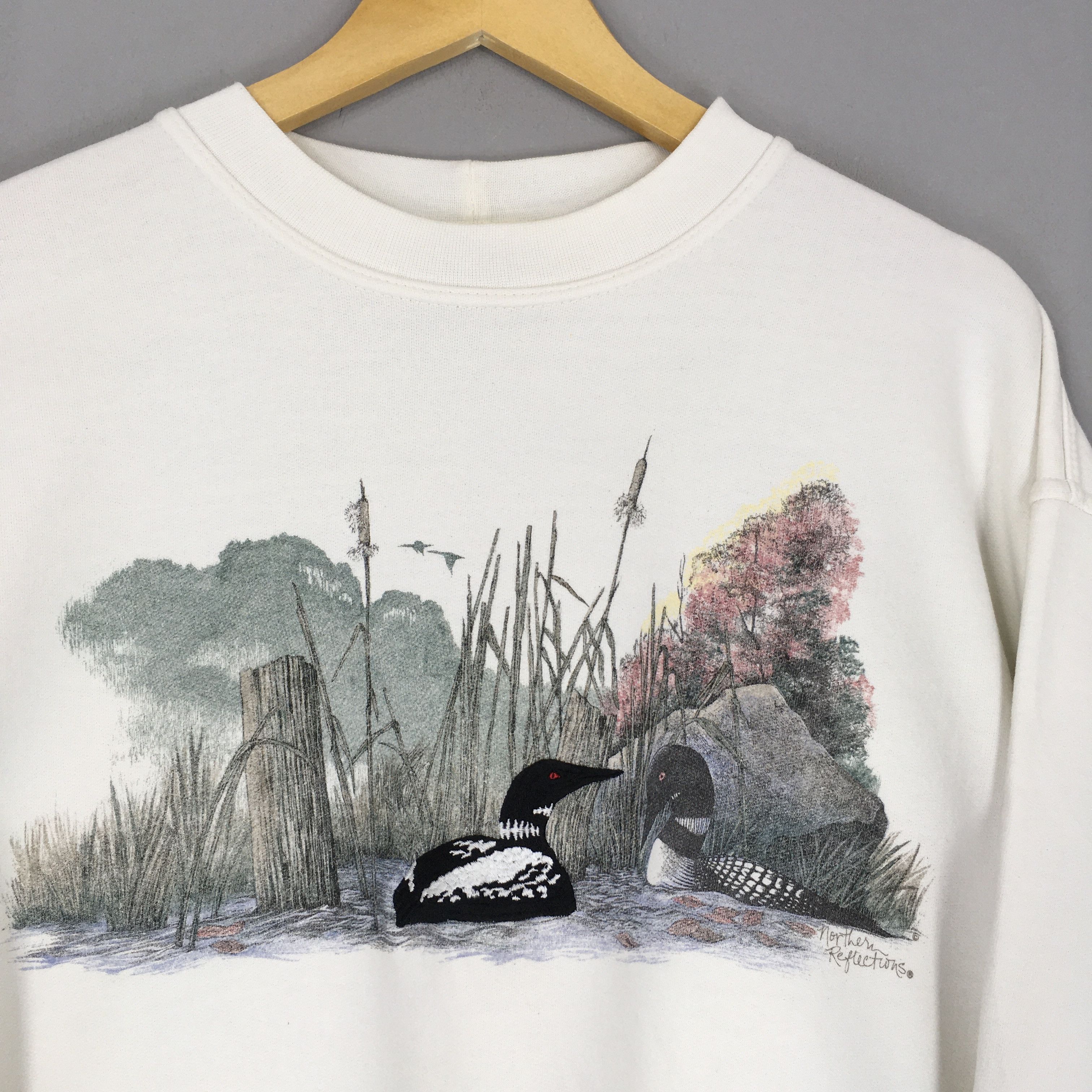 Northern Reflections Vintage Common Loon National Wildlife Sweatshirt Small Size US S / EU 44-46 / 1 - 2 Thumbnail