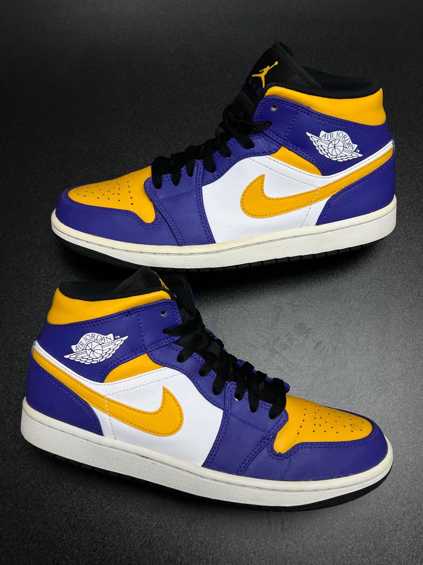 Jordan Brand Air Jordan 1 Mid Lakers K15 Size US 7.5 / EU 40-41 - 5 Thumbnail