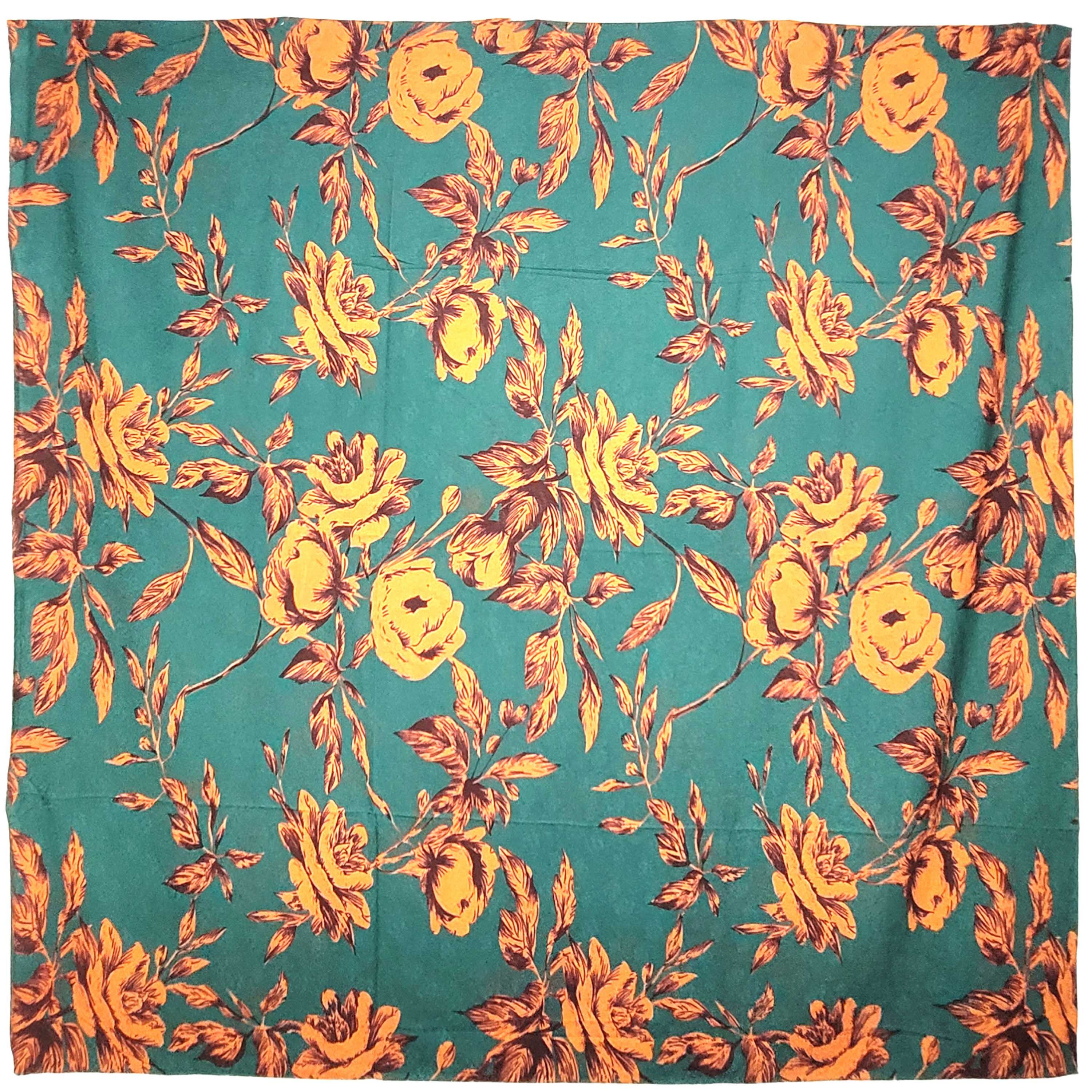 Other NWT Double-Sided Silk Scarf 52"x52" Large Square Wrap 3407 Size ONE SIZE - 2 Thumbnail