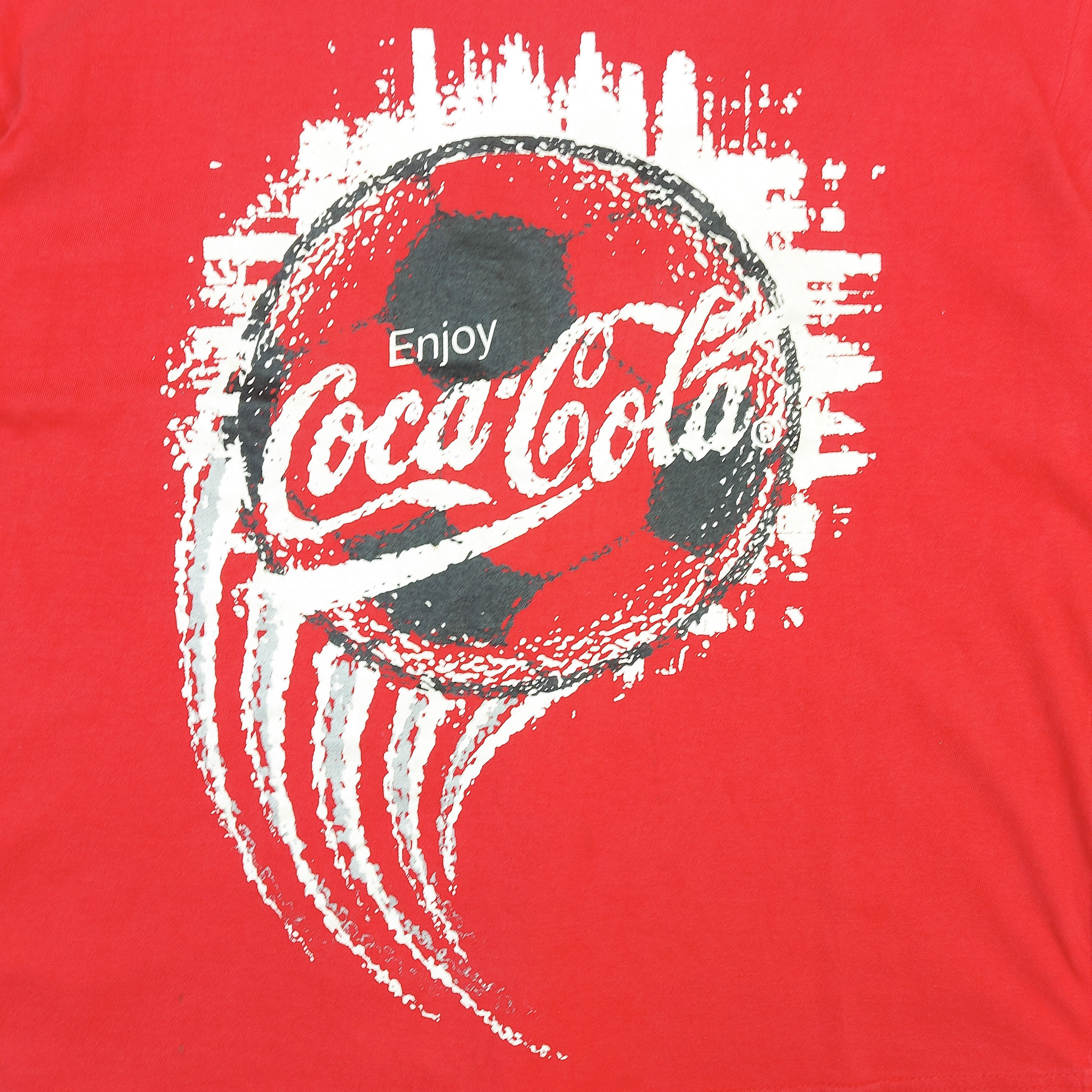 Coca Cola Vintage 90s Coca-Cola France 98 Soccer World Cup TEE Size US M / EU 48-50 / 2 - 4 Thumbnail