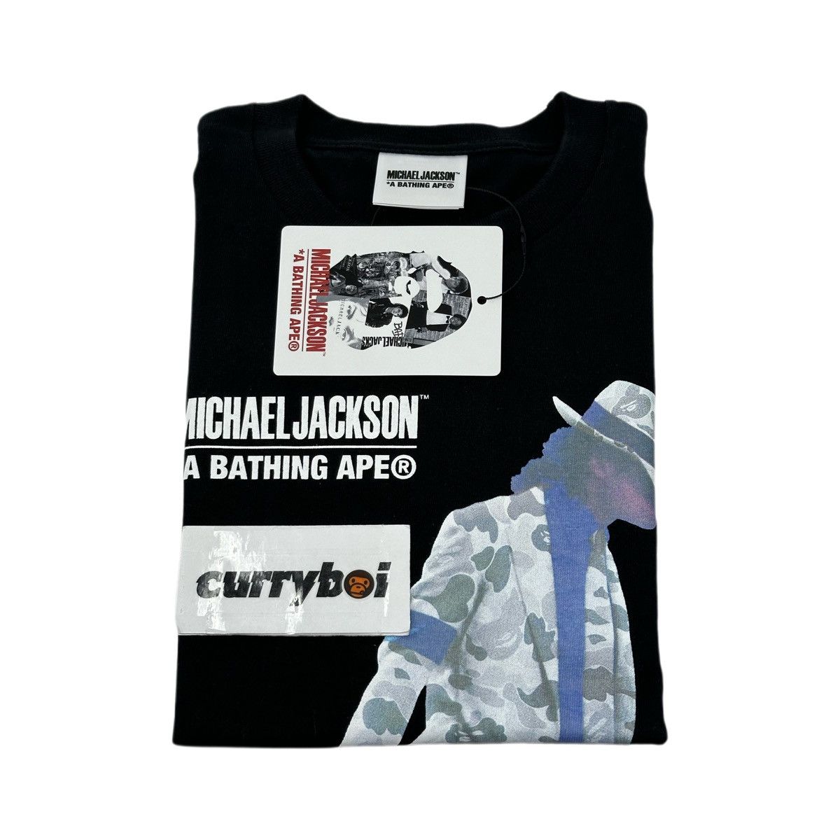 Bape BAPE x Michael Jackson Tee Black Size US S / EU 44-46 / 1 - 4 Thumbnail