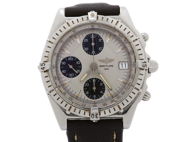 Breitling Breitling Chronomat Chronometer Automatic Watch stainless Steel Dial and leather bracelet Size ONE SIZE - 1 Thumbnail