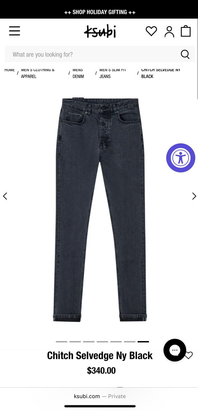 Ksubi KSUBI Chitch Selvedge Ny Black Size US 30 / EU 46 - 1 Thumbnail