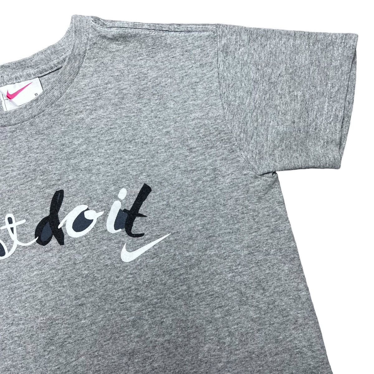 Nike × Vintage Vintage 1990s Nike Just Do It Spell Out Swoosh Graphic Tee Size US S / EU 44-46 / 1 - 6 Thumbnail