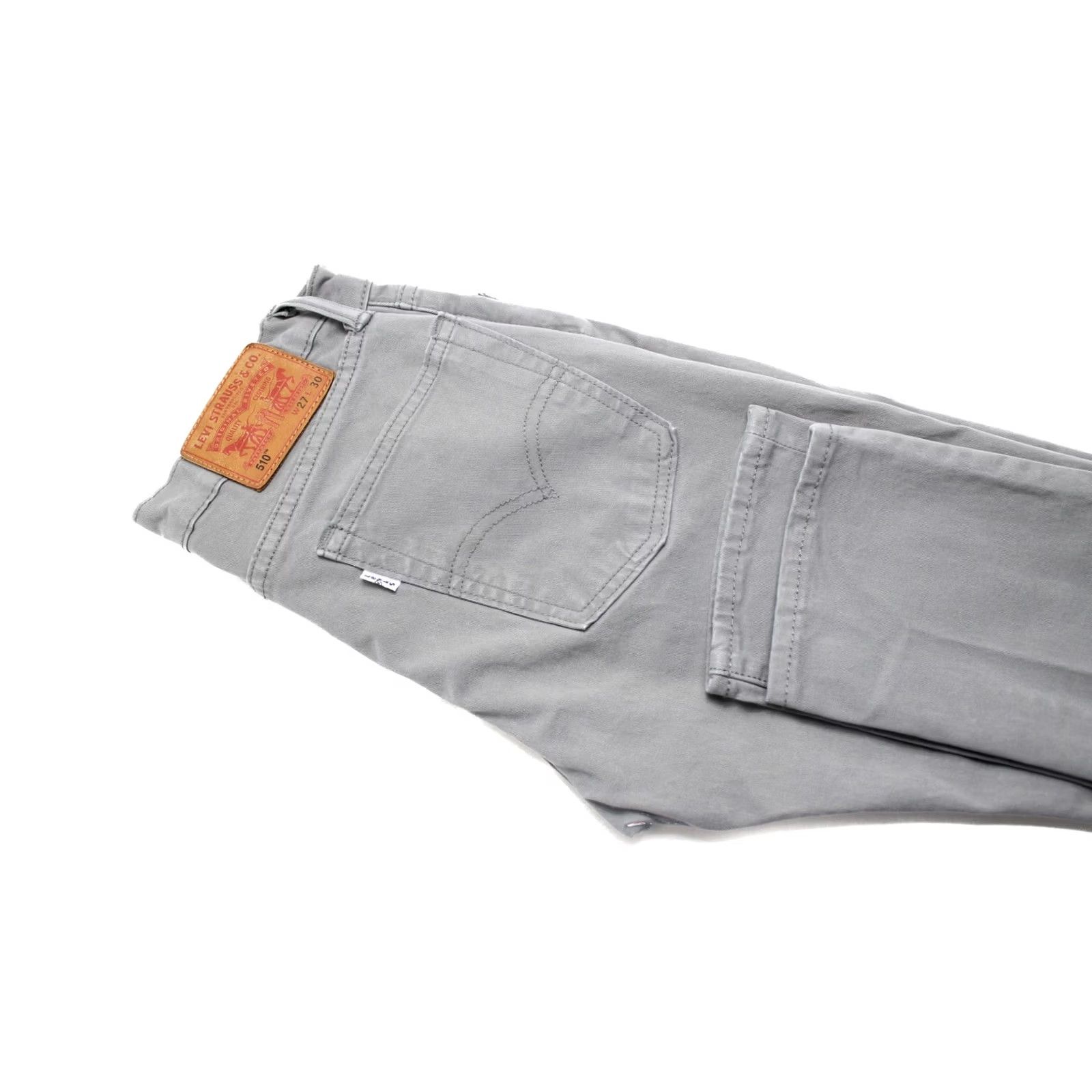 Levi's Levi's 510 Trousers Men W27/L30 Stretch Zipper Fly Grey Skinny Pockets Ohio? (Note: content provided does not include Ohio; returning optimized title) Size US 27 - 5 Thumbnail