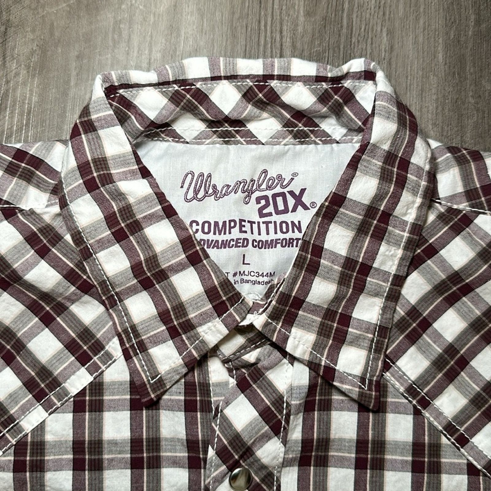 Wrangler Wrangler 20X Competition Advanced Comfort Pearl Snap - Large Size US L / EU 52-54 / 3 - 8 Thumbnail