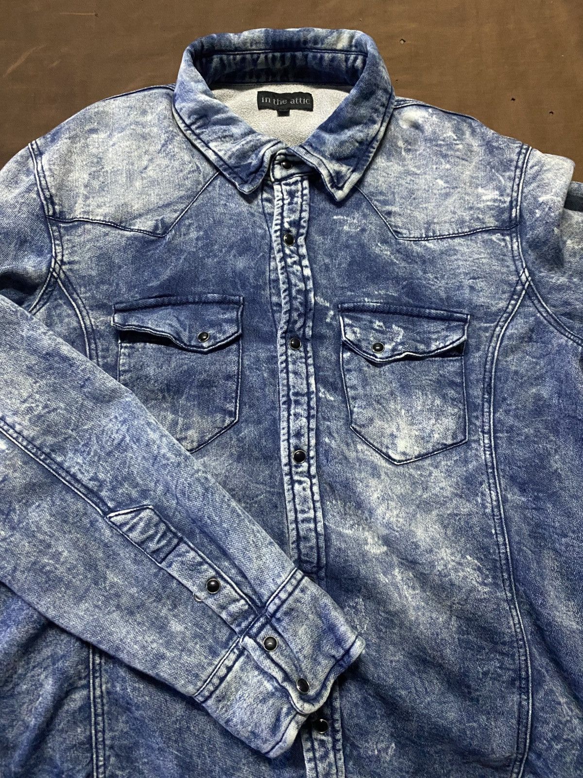 In The Attic In The Attic Bleach Snap Button Shirts Size US L / EU 52-54 / 3 - 4 Thumbnail