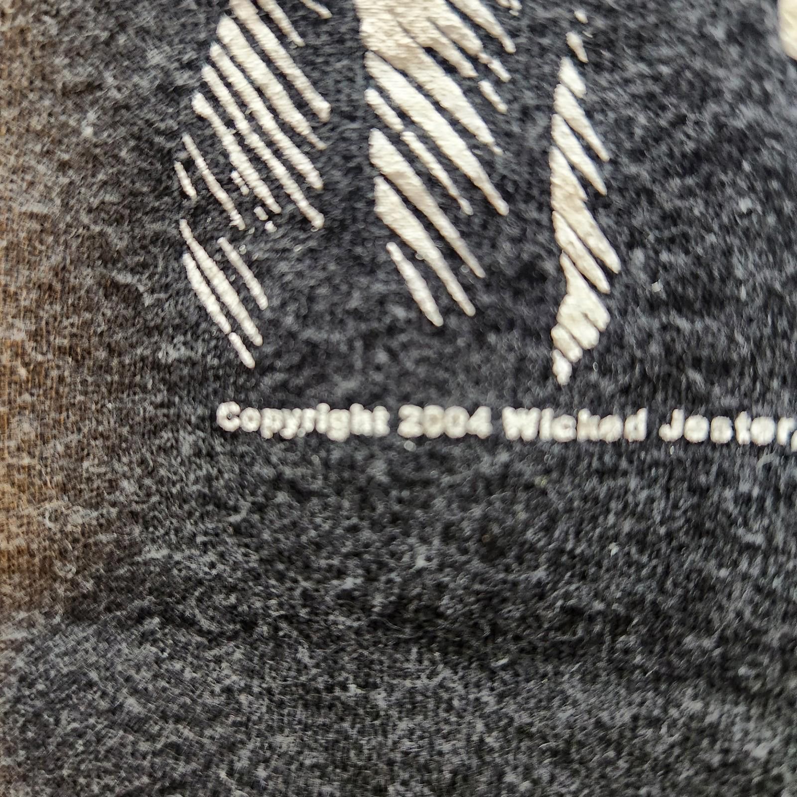 Designer Wicked Jester Motto Tshirt Black Size XL Vintage 2004 Size US XL / EU 56 / 4 - 4 Thumbnail