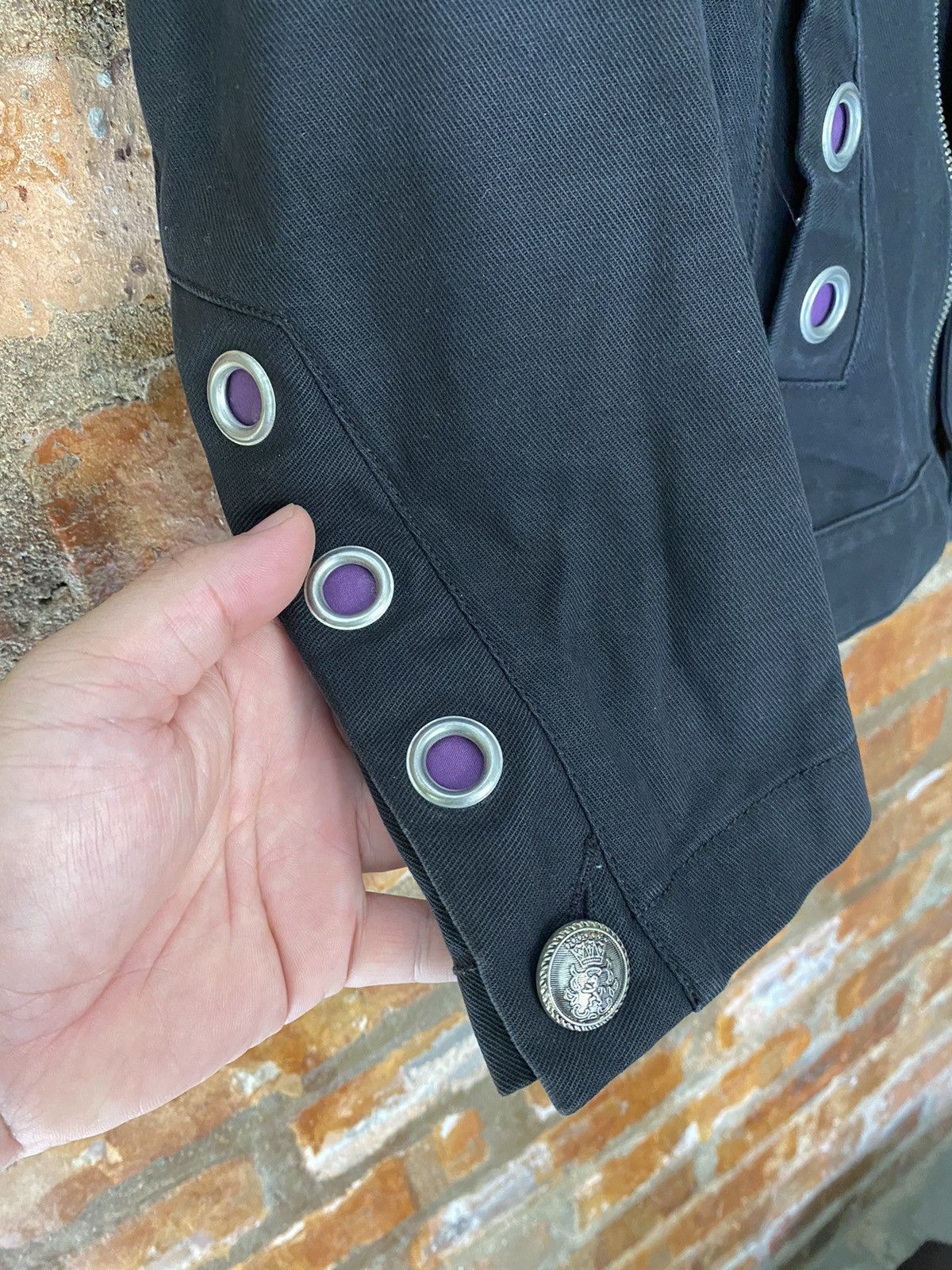 Japanese Brand ALGONQUINS Japan punk and gothic “0” ring Zipper Jacket Size S / US 4 / IT 40 - 10 Thumbnail