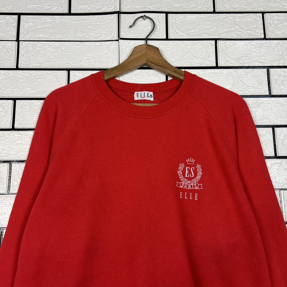Vintage 90's ELLE Sports Embroidered Logo Sweatshirt #3944-C180 Size M / US 6-8 / IT 42-44 - 2 Thumbnail