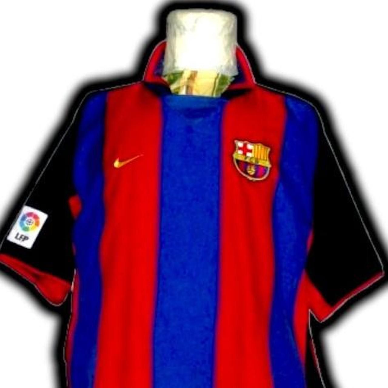 Nike Fc Barcelona Spain 2003 2004 Home Shirt Jersey fcb barca Size US XL / EU 56 / 4 - 1 Thumbnail