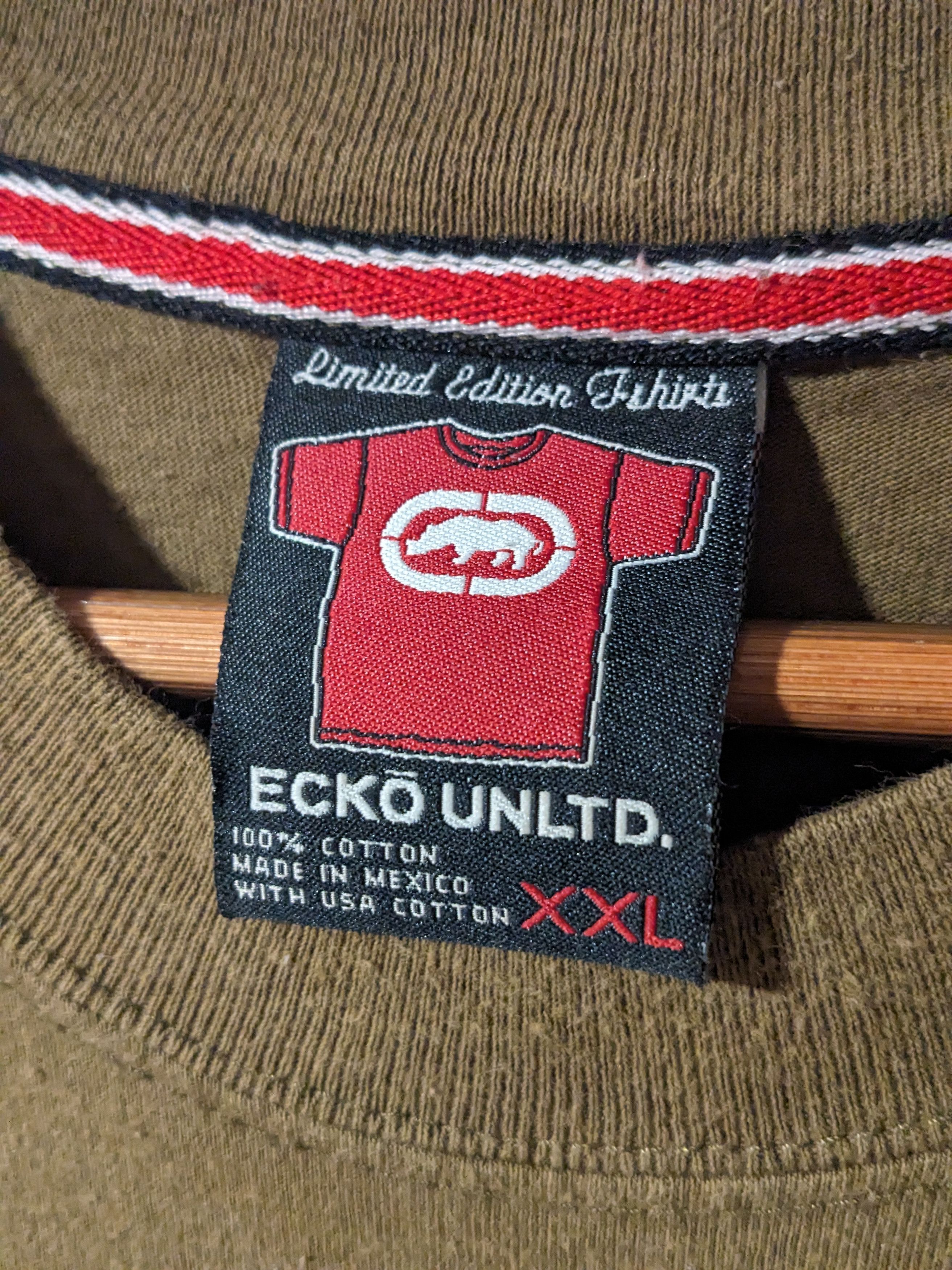 Ecko Unltd. × Vintage Vintage Y2K Ecko Logo Graffiti Green XX-Large T-Shirt Size US XXL / EU 58 / 5 - 4 Thumbnail
