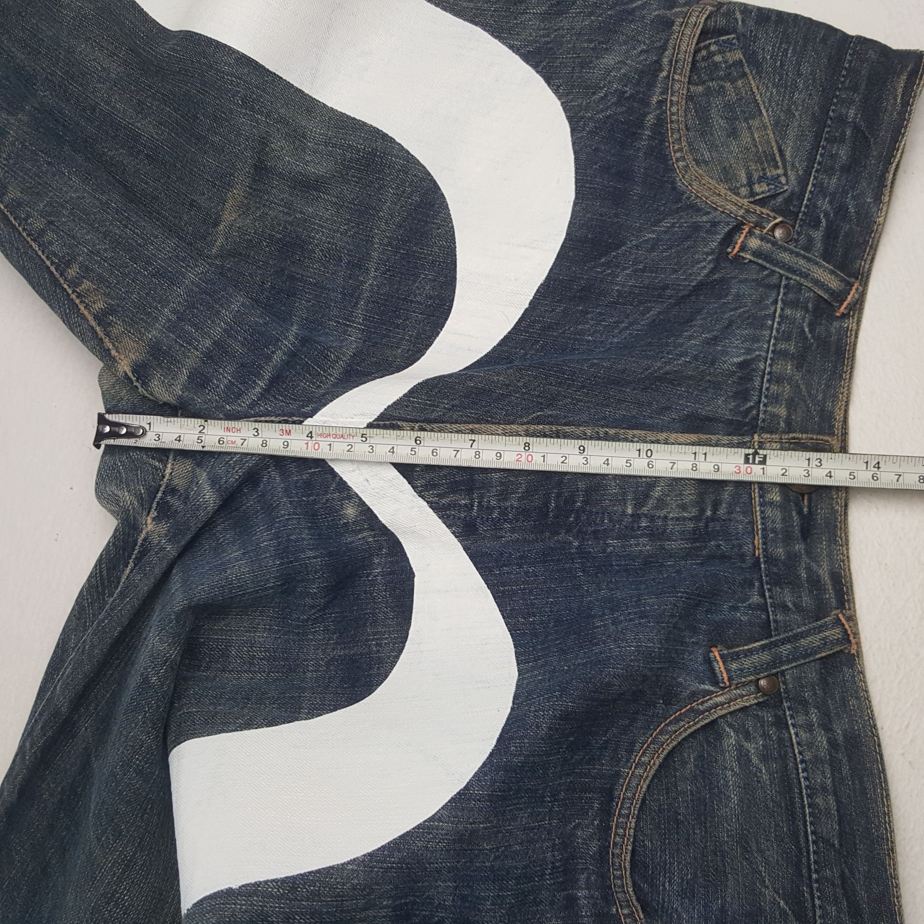 Japanese Brand × Vintage Vintage Evisu Selvedge Japanese Daicock Custom Denim Jeans Size US 31 - 10 Thumbnail