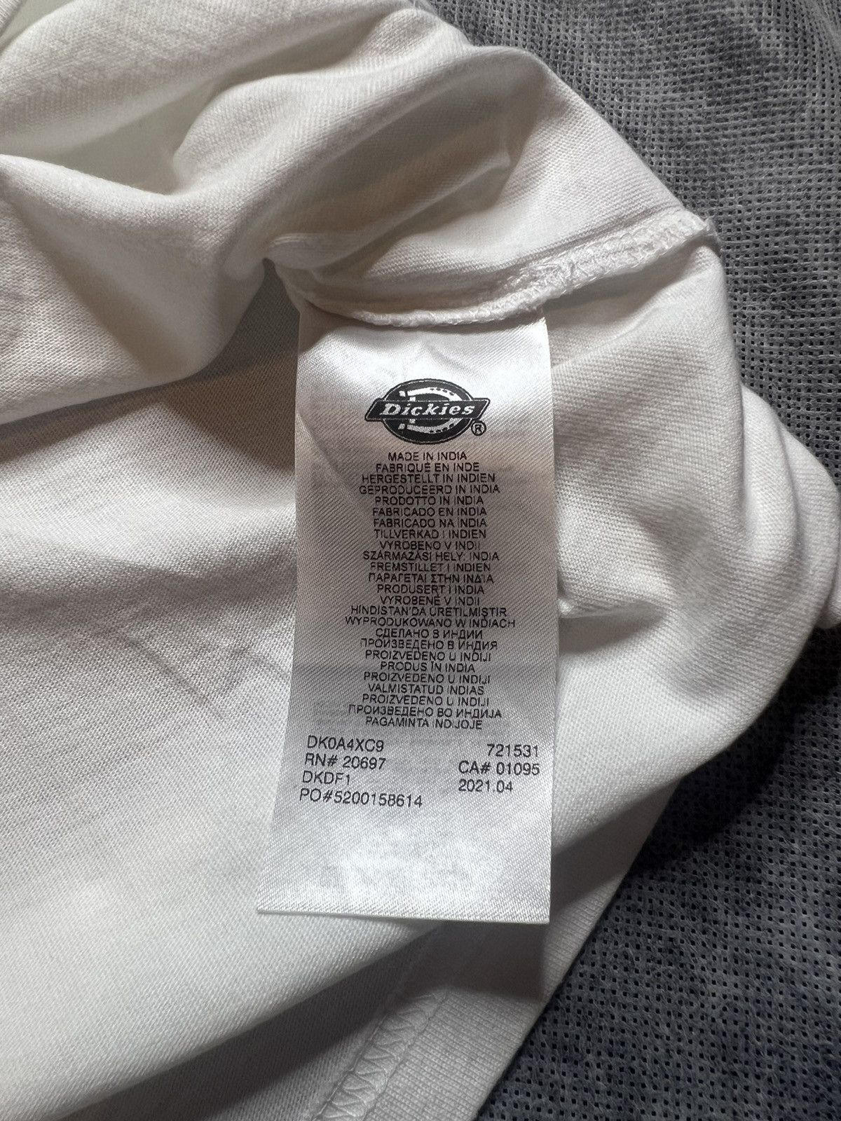 Dickies Tee Shirt Dickies Big Logo Size US XXL / EU 58 / 5 - 7 Thumbnail