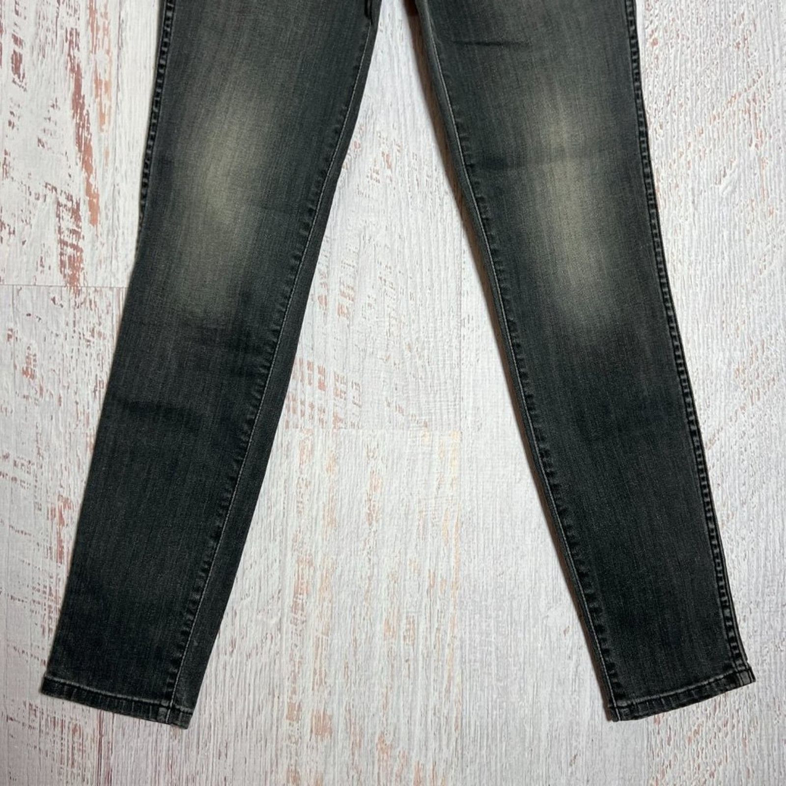 THE GREAT THE GREAT Almost Skinny Jeans Black Gray 24 Size 24" / US 00 / IT 34 - 9 Thumbnail