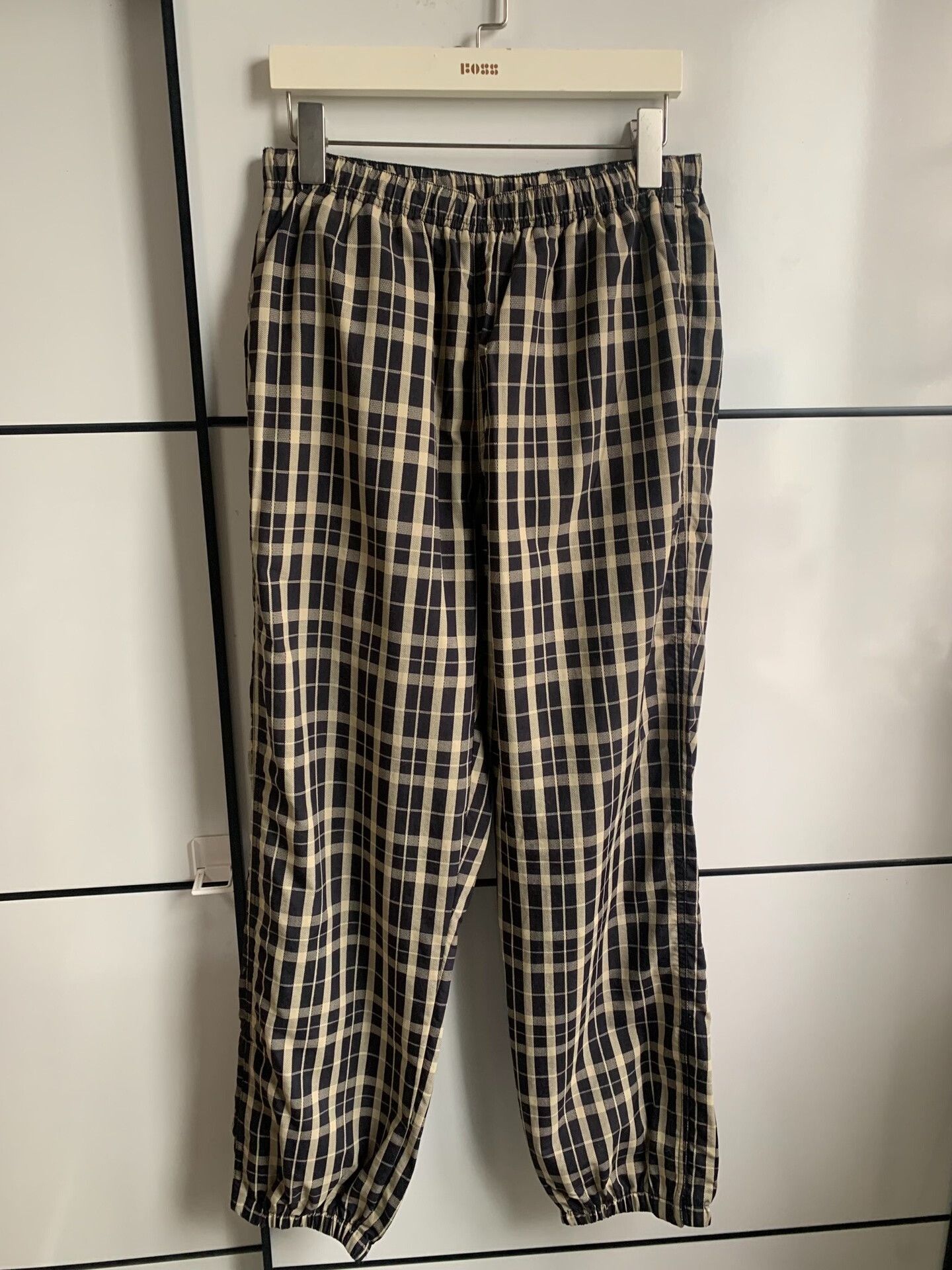Supreme Supreme Black White Plaid Pants Size US 30 / EU 46 - 1 Thumbnail