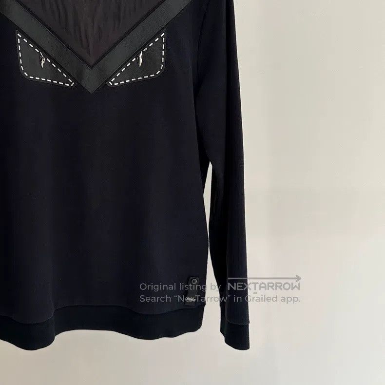 Fendi Fendi Black Little Monster Studs and Leather Cotton Round Size US M / EU 48-50 / 2 - 4 Thumbnail