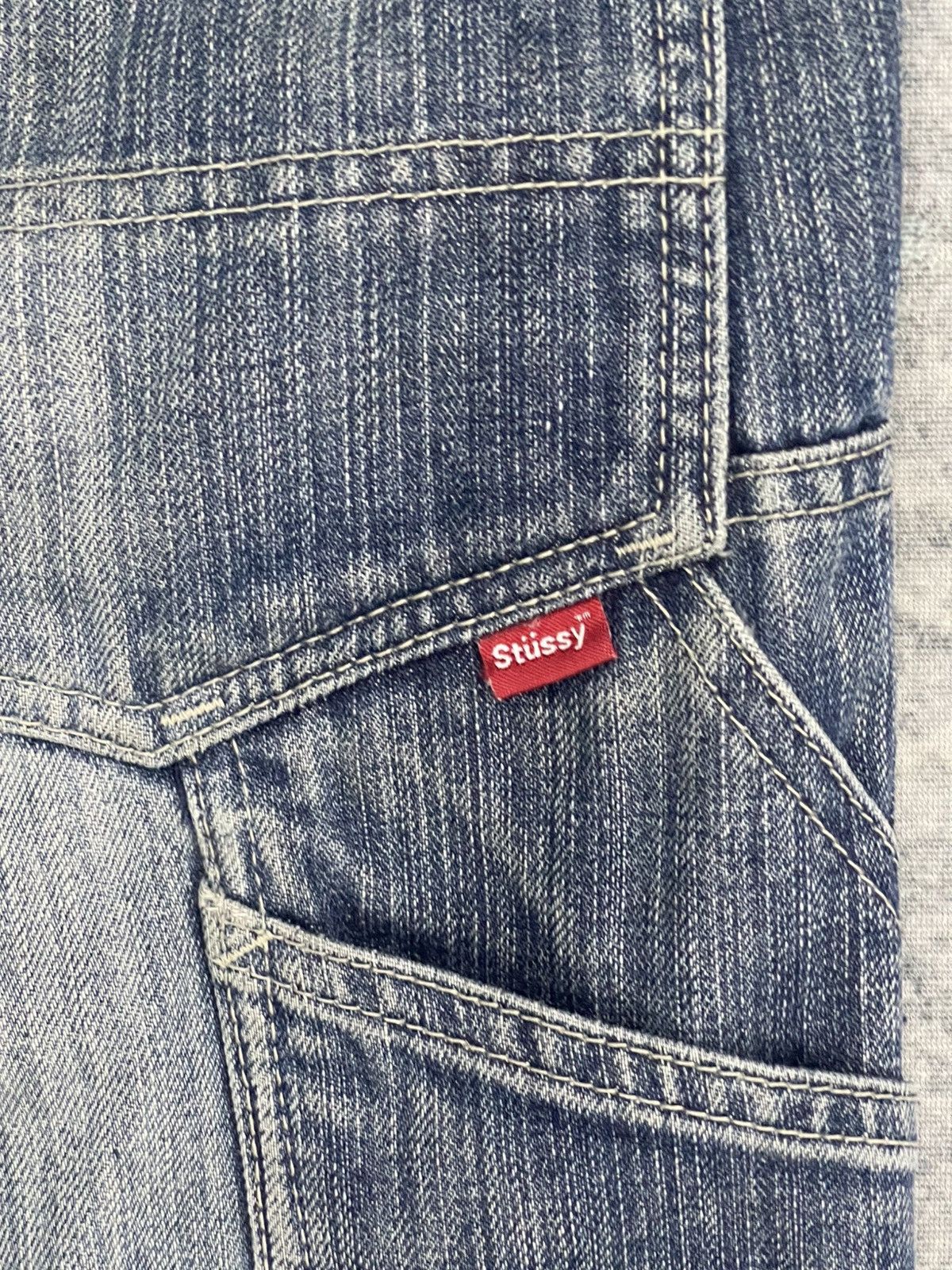 Stussy Vintage Stüssy Japan 'Rough & Rugged' Carpenter Denim Pants Size US 32 / EU 48 - 16 Thumbnail