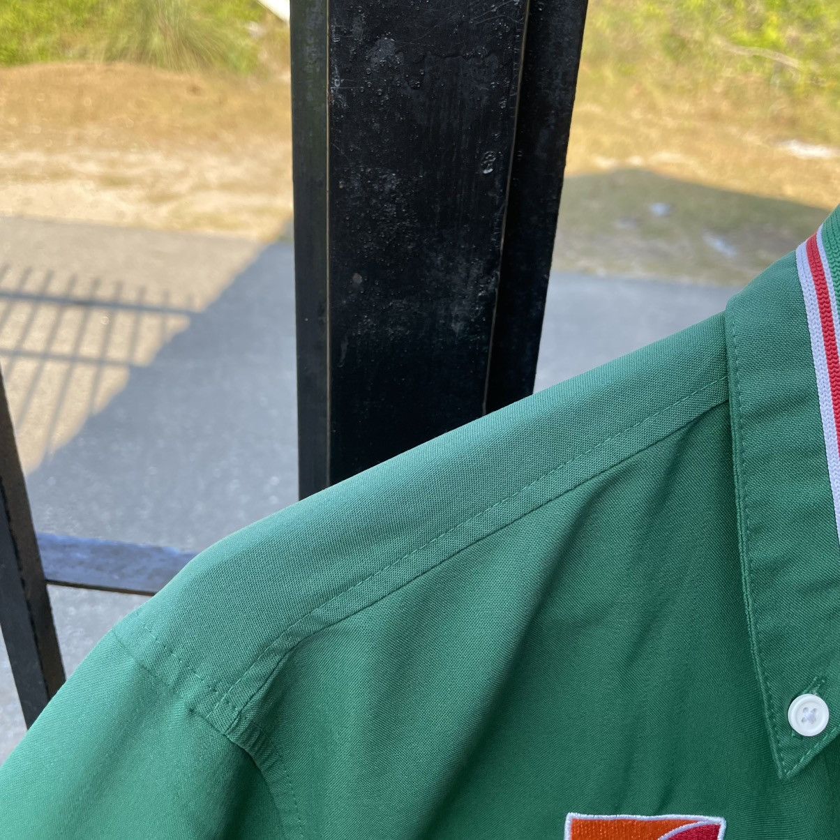 Japanese Brand 🔥🇯🇵Seven Eleven Big Logo Full Zipper Uniform Work Shirts Size US M / EU 48-50 / 2 - 10 Thumbnail